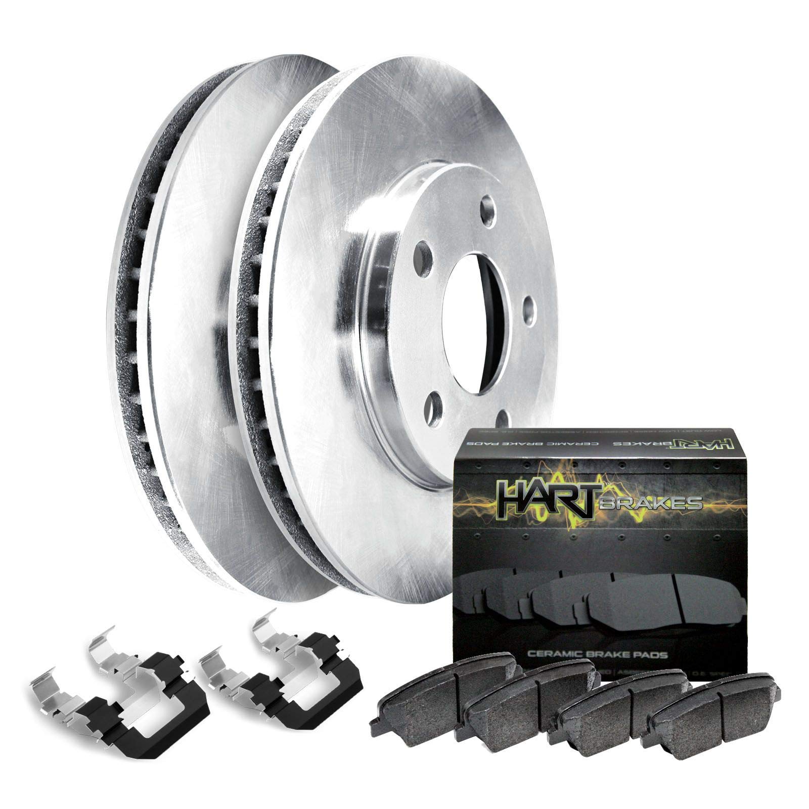 Hart Brakes Rear Brakes And Rotors Kit |Rear Brake Pads| Brake Rotors And Pads| Ceramic Brake Pads And Rotors - Rbbr.66083.02