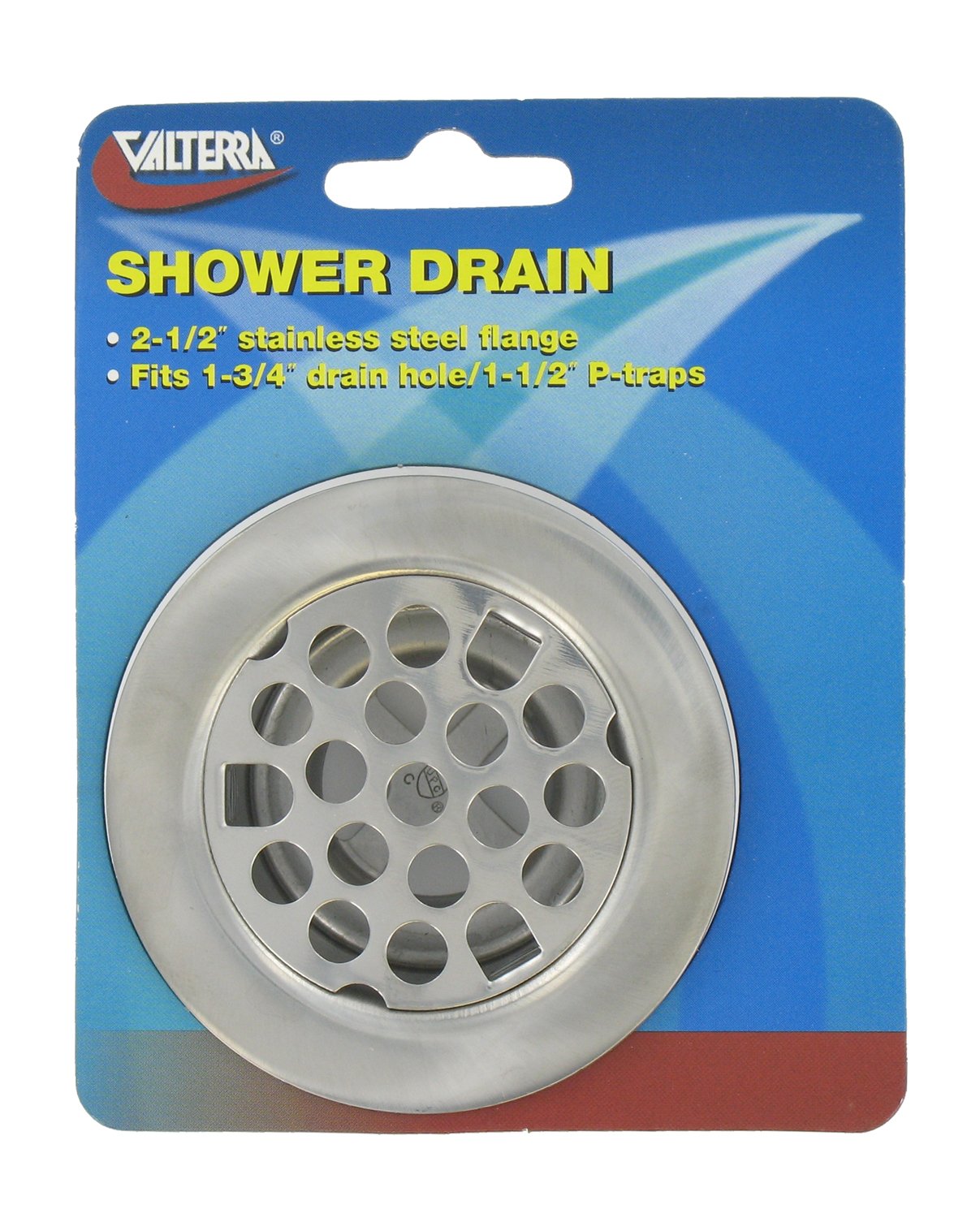 Valterra A01-2012Vp Silver Carded Shower Drain