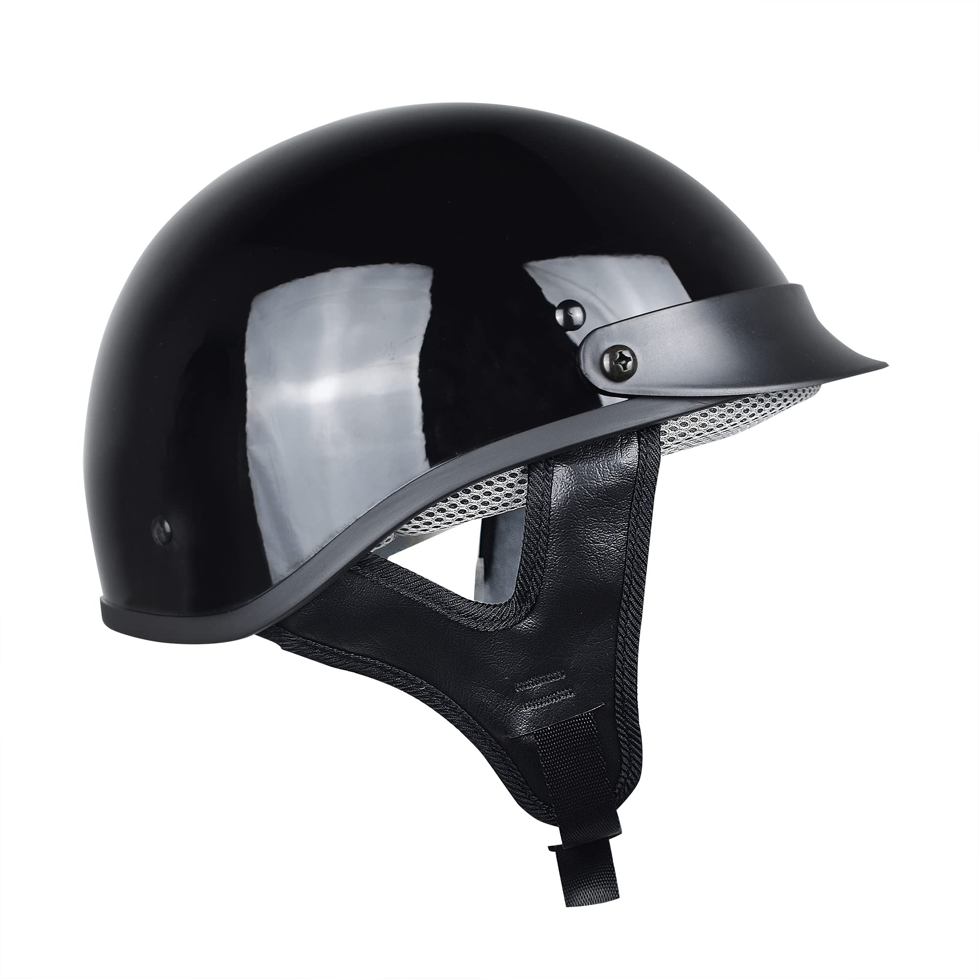 CHCYCLE Helmets for Adults Motorcycle Half Helmet Casco para Motocicleta for Women Men DOT Approved Cycling Motocross (Large, Br