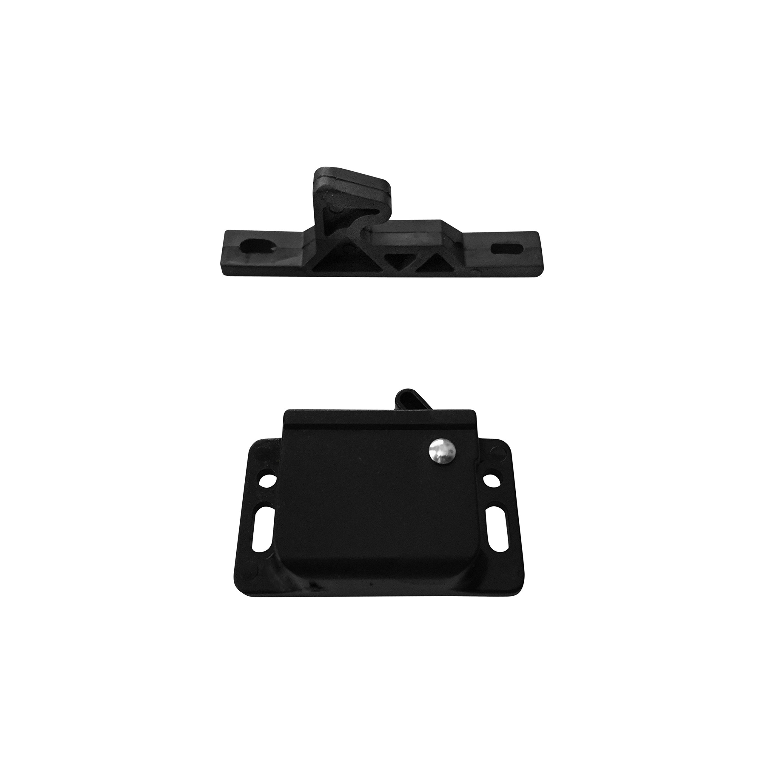 Camp'N - 4 Pack - Rv Cabinet Latch - Push Catch - Rv Drawer Latches And Catches - Holder For Rv Cabinet Doors W/Mounting Hardware - 5 Lbs Pull Force - Rv, Trailer, Camper, Motor Home, Cargo Trailer