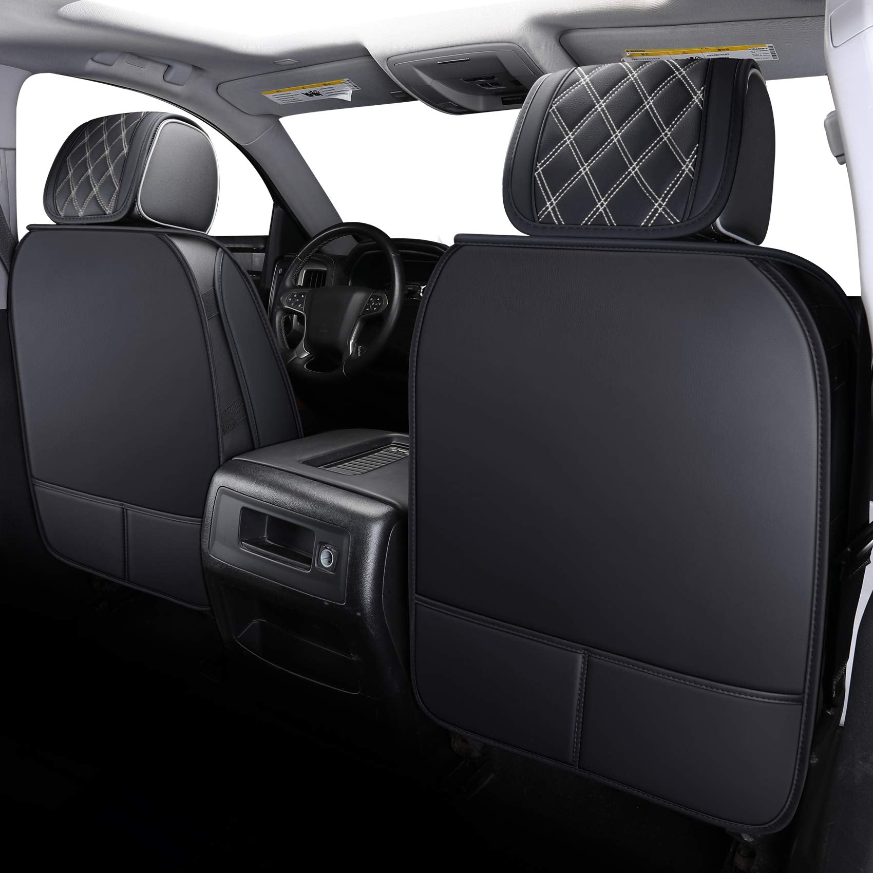 Front Seat Covers Chevy Silverado GMC Sierra Pickup Trail Boss Z71 Custom Fit 2007-2025 1500 2500HD 3500HD Crew Double Extended