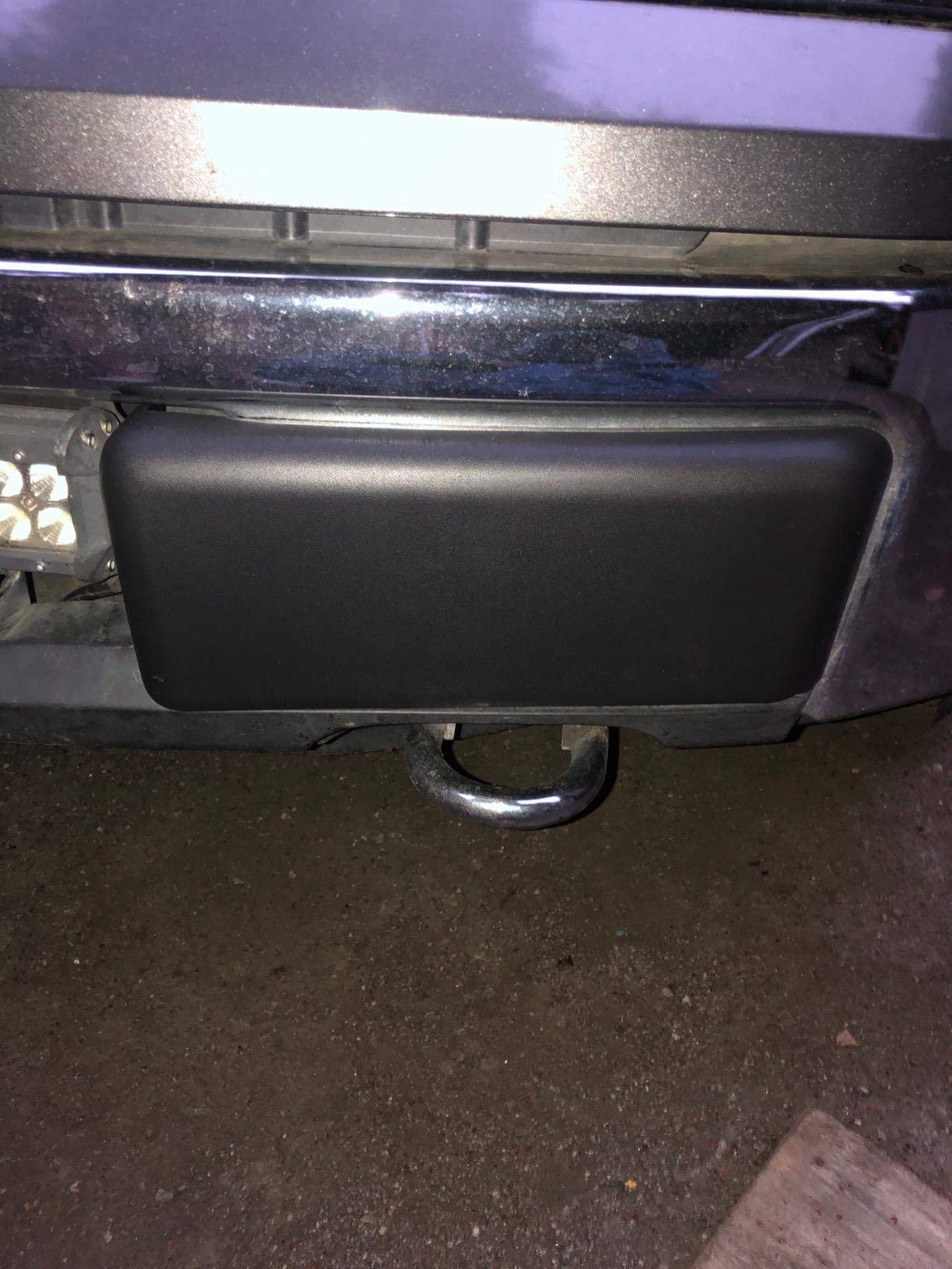 Winunite Compatible With 2009-2014 F150 Bumper Guards Pads Insert Replacements+Front Licenses Plate Frame Bracket Mounting Frame Holder(Not Compatible With Svt And Ecoboost Models)