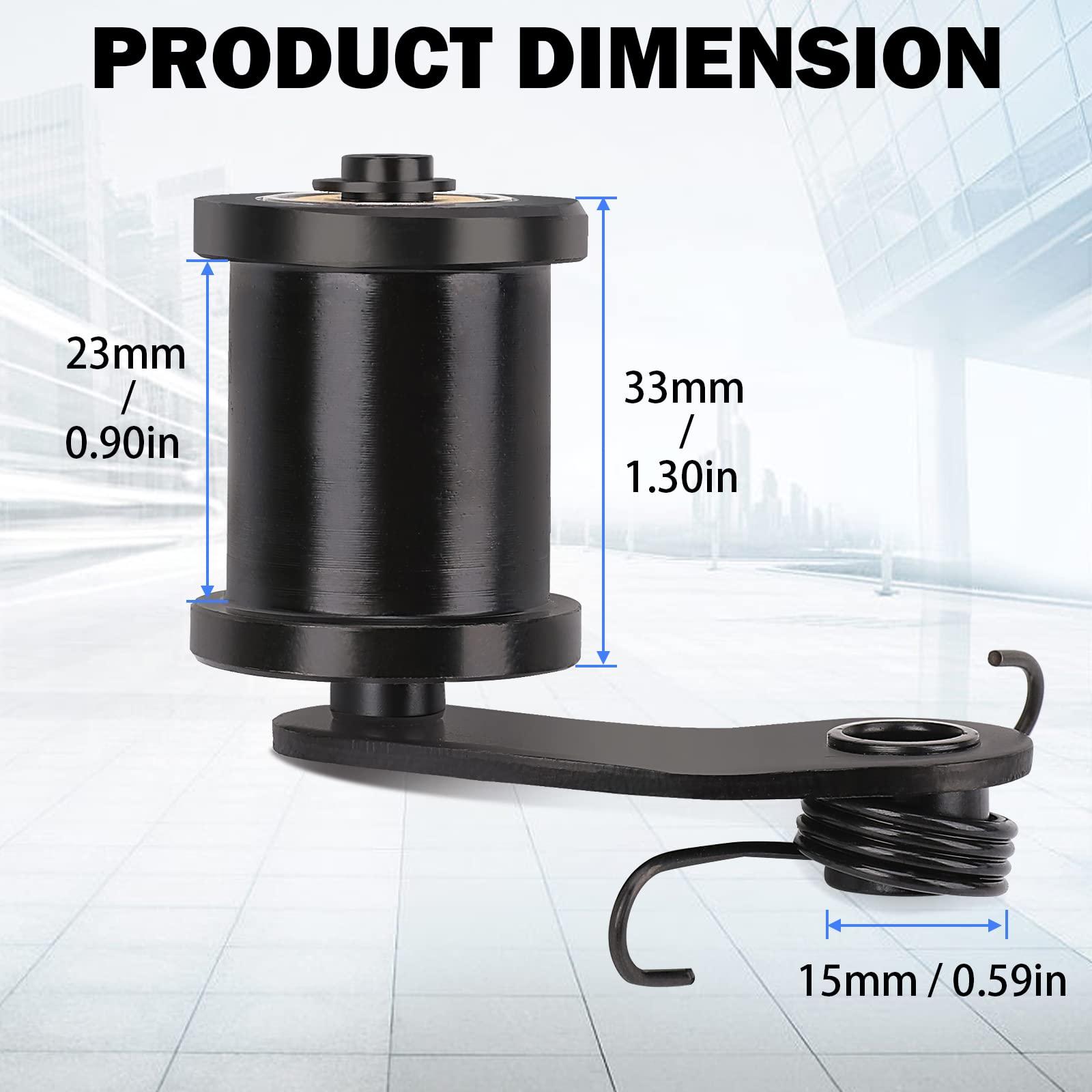 Chain Tensioner with 1-3/4'' Roller for Coleman Mini Bike BT200X CT200U Trail CT200U-EX MiniBike TrailMaster Massimo MB200 Hensi