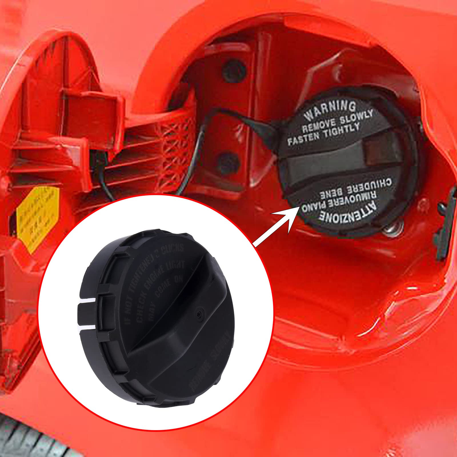 Fuel Tank Filler Cap,Gas Cap Compatible With Honda 2001-2005 Civic, 1997-2004 CRV, 2003-2005 Element, 2001-2005 Insight S2000,19