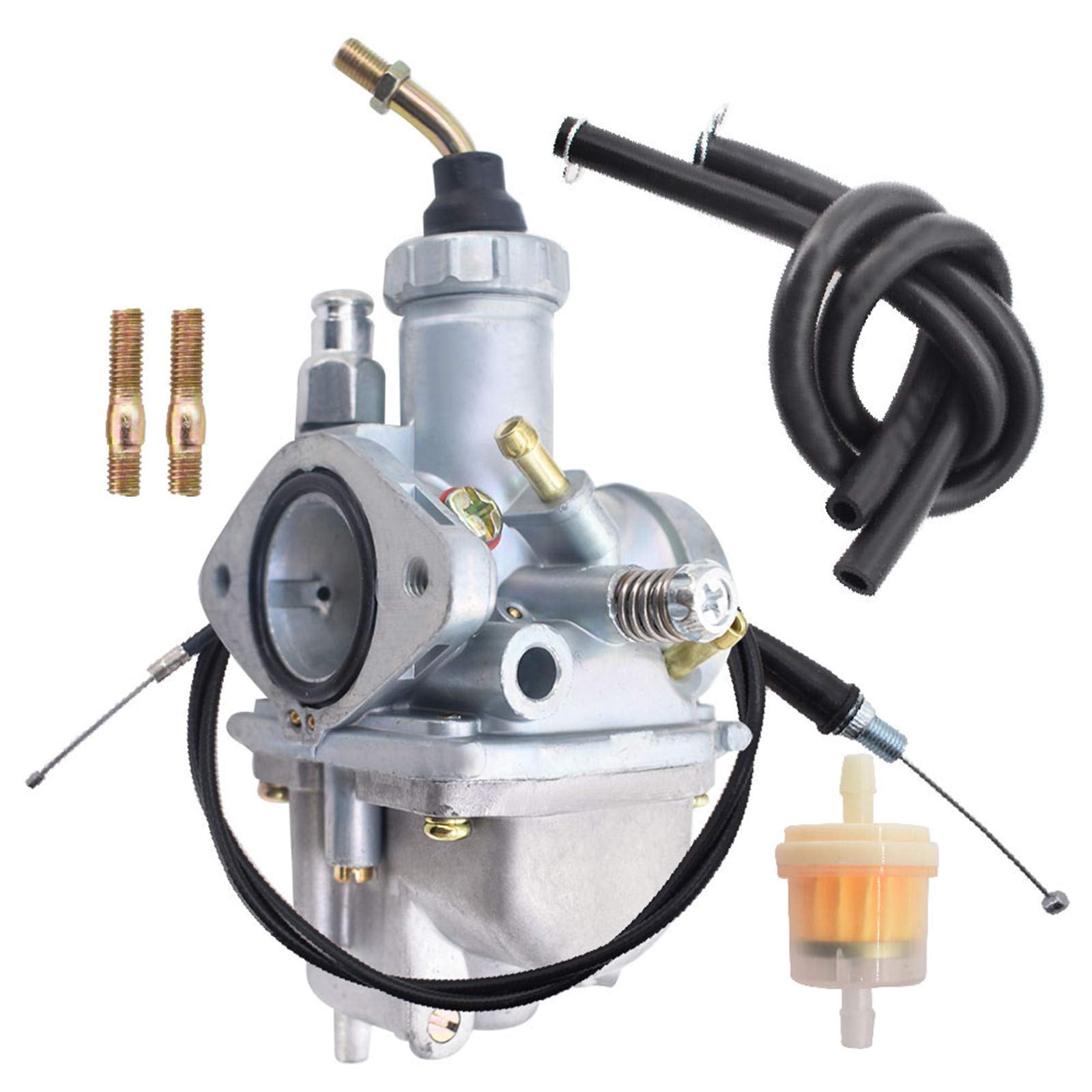 Autoparts Carb Carburetor With Throttle Cable Air Filter Replacement For 1989-2004 Yamaha Breeze 125 Yfa1 1985-1987 Yamaha Moto 4 Yfm200
