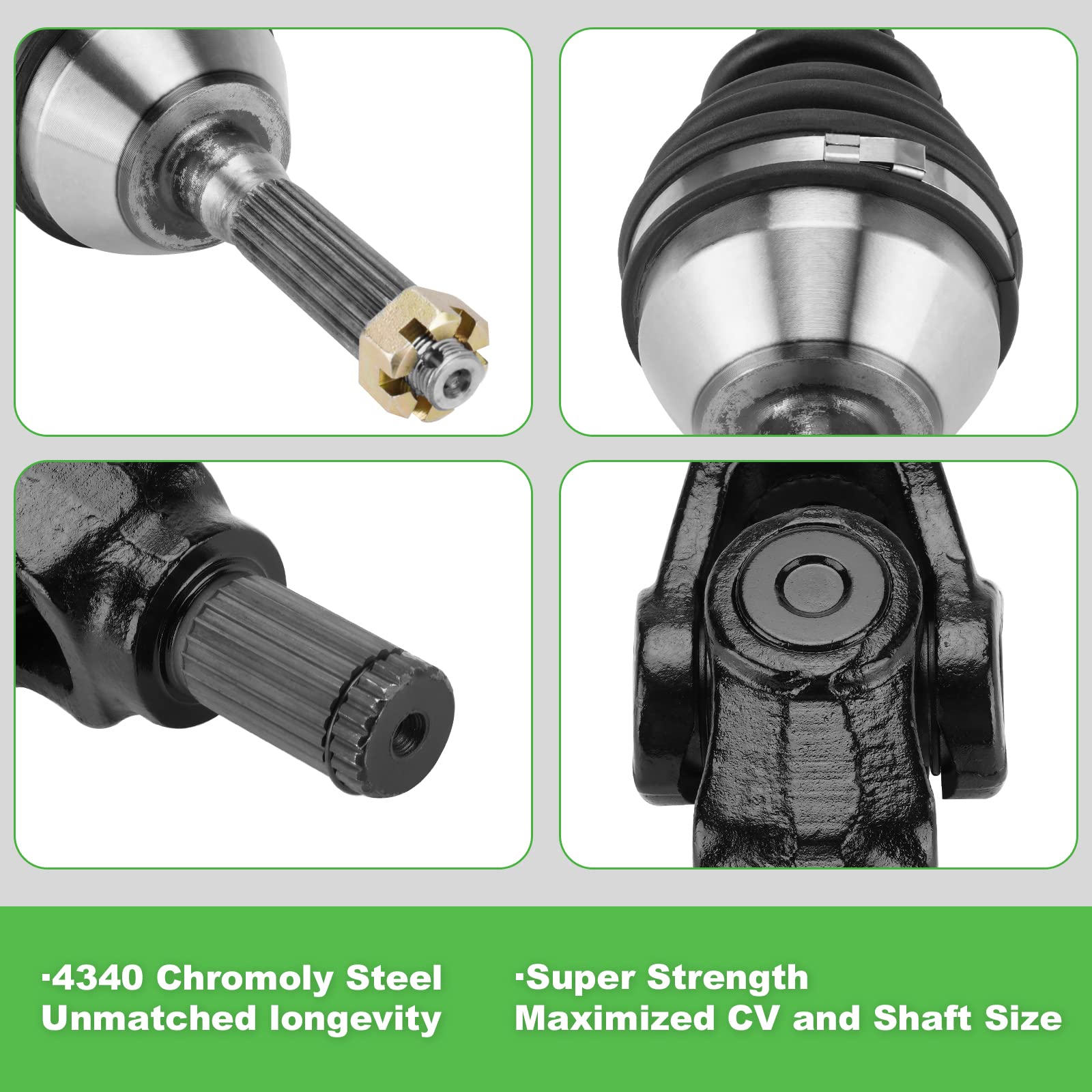 Rear Left Right CV Axle Shaft for Polaris Sportsman 400 500 HO 600 700 2003 2004 2005, Sportman 700 EFI 2004 2005, Sportman MV7