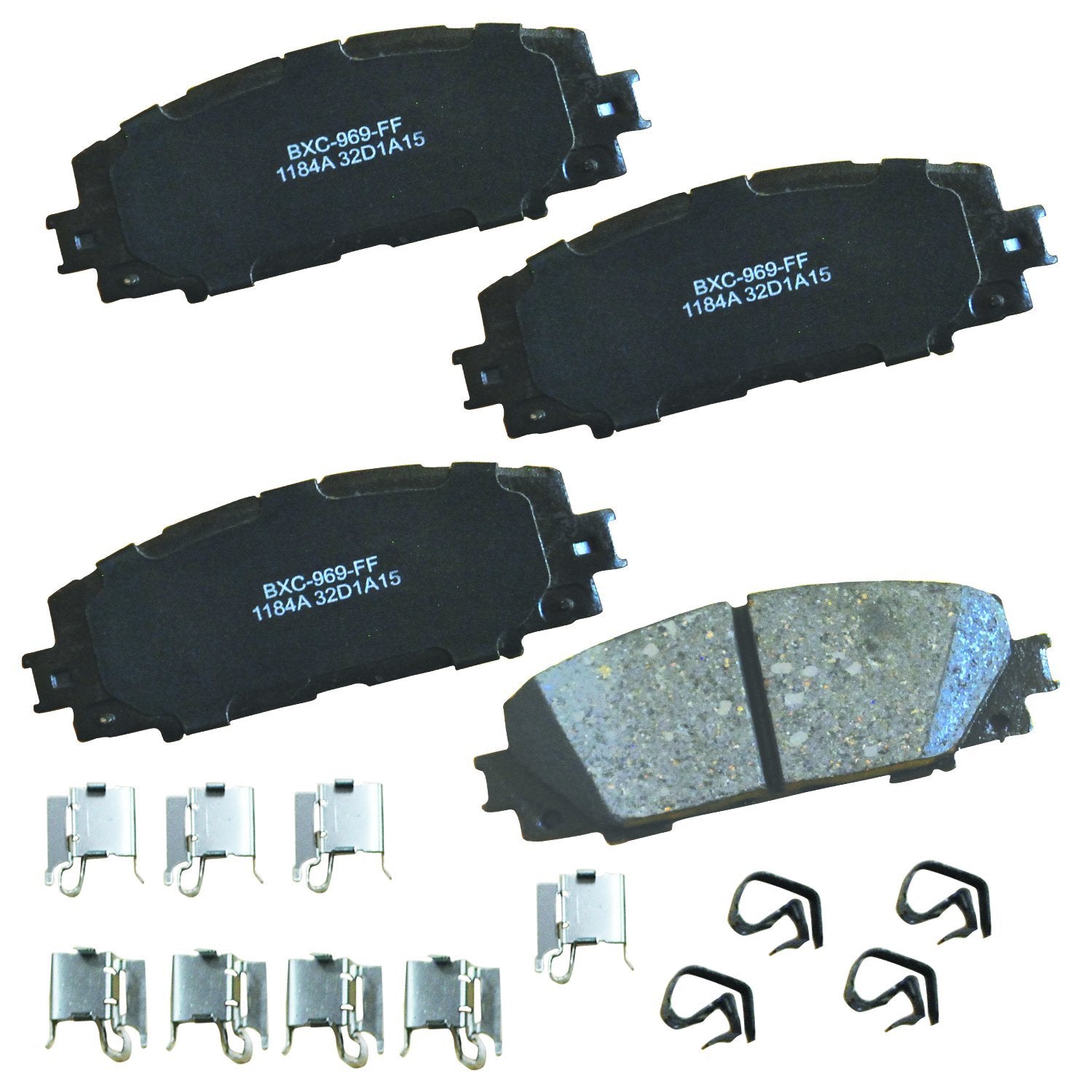 Bendix Premium Sbc1184A Ceramic Front Brake Pads For Select Models Lexus Ct200H, Toyota Corolla, Prius, Prius Awd-E, C, Plug-In,