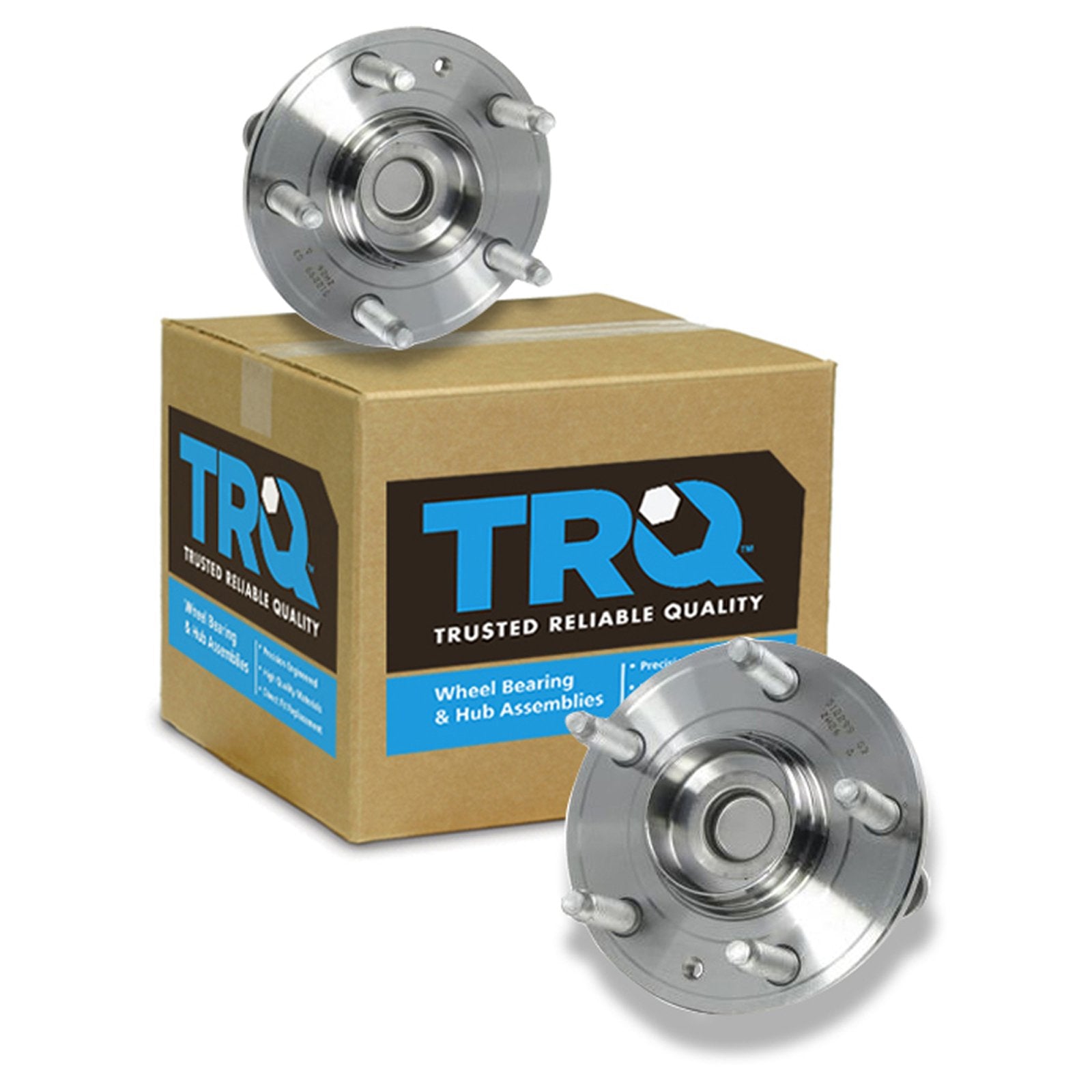 Trq Rear Wheel Hub Bearings Assembly Set Compatible With 2005-2007 Ford Five Hundred Freestyle 2008-2009 Taurus Taurus X Mercury