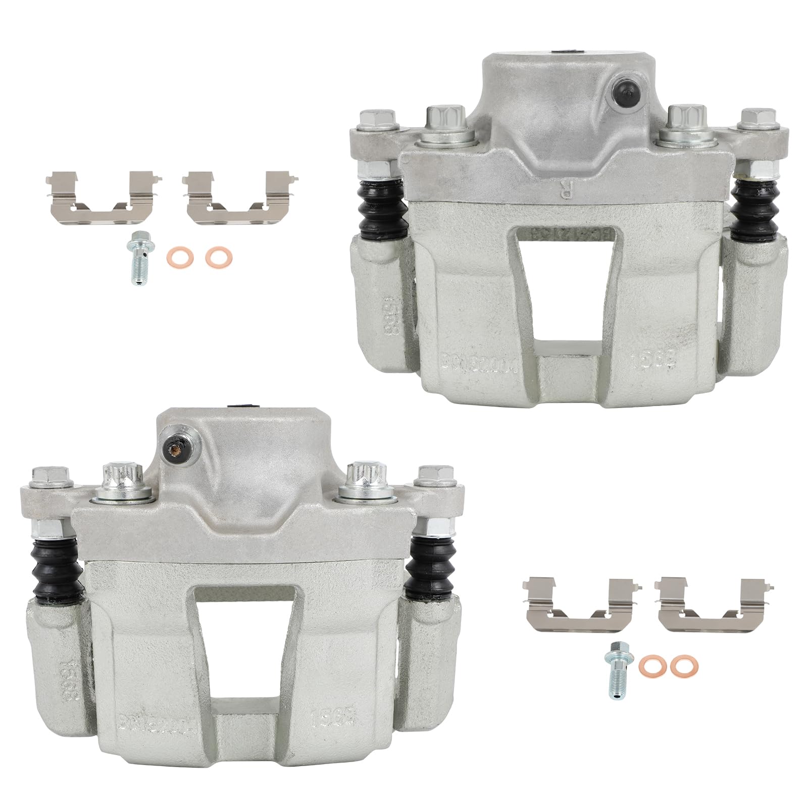 cciyu 19B6461S 19B6460S Front Left & Right Disc Brake Calipers Assembly With Bracket For Hyundai For Sonata 2012-2015 For Kia Fo