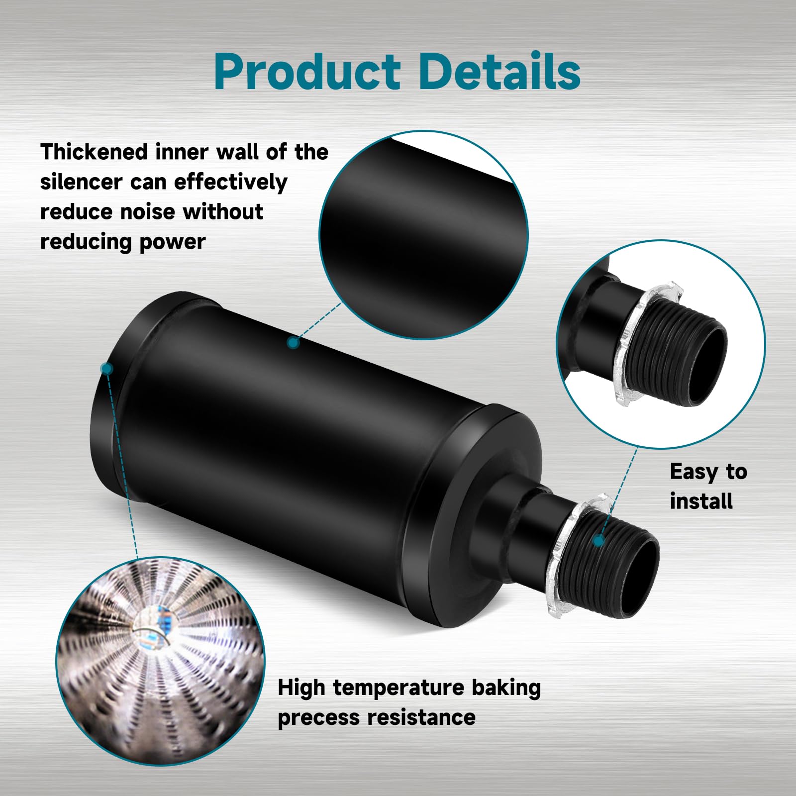 Fvrito 212Cc Exhaust Muffler Kit For Predator 196Cc 224Cc 6.5Hp Coleman Ct200U Bt200X Ct200U-Ex Kt196 Gx200 Tillotson Mini Bike