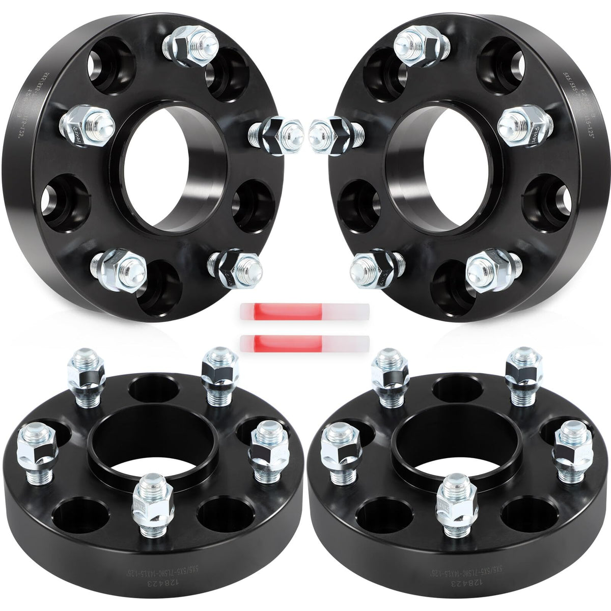 SCITOO 4pcs Wheel Spacers 1.25'' 5x5 Bore 71.5mm Studs 14x1.5 5Lug Wheel Spacers Adapters Fit for for Jeep for Grand Cherokee fo