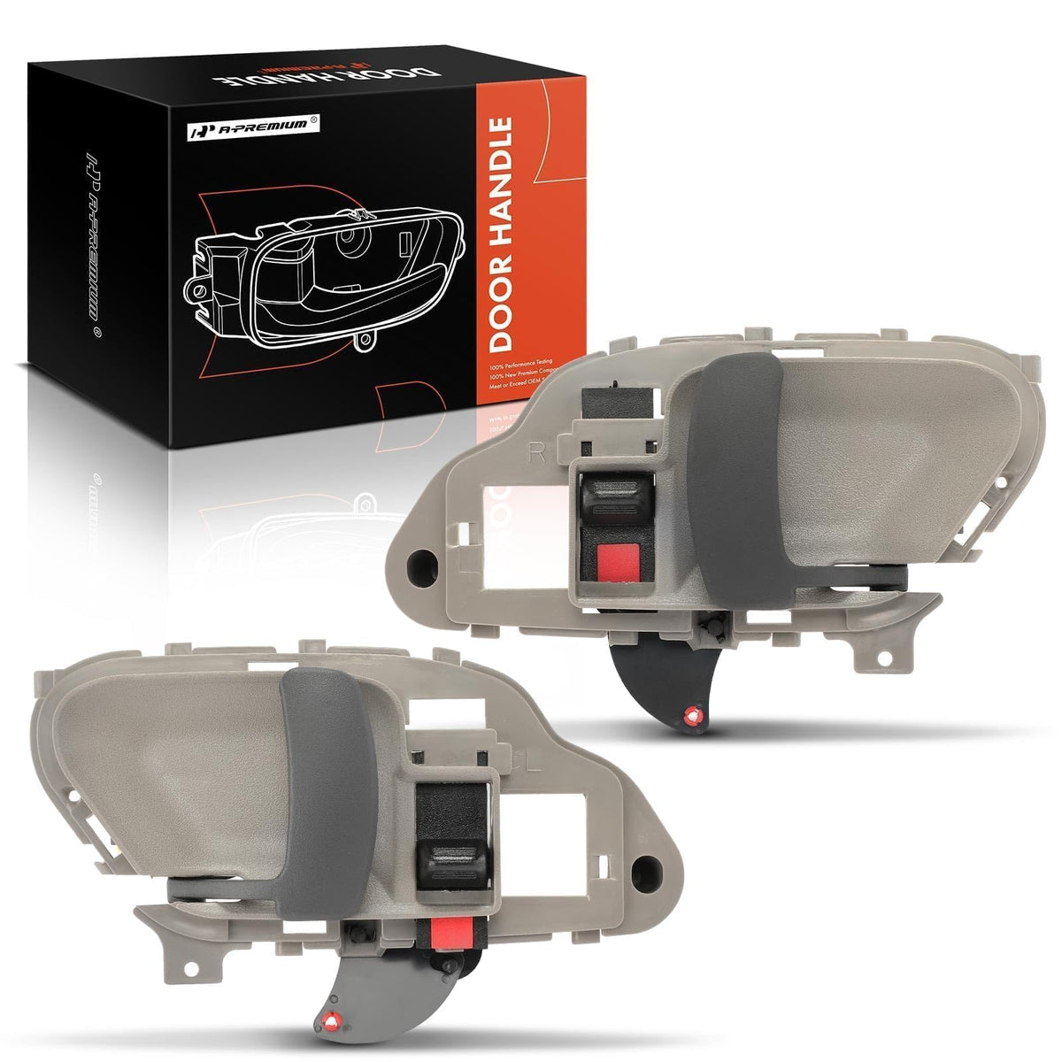 A-Premium - Interior Door Handle Left Driver & Right Passenger Side - Compatible with 1995 1996 1997 1998 1999 2000 Chevy Tahoe 
