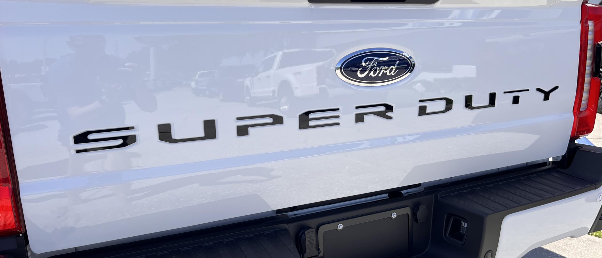 Eurosport Daytona- Compatible with 2023- Current, Super Duty Tailgate Lettering Kit Black