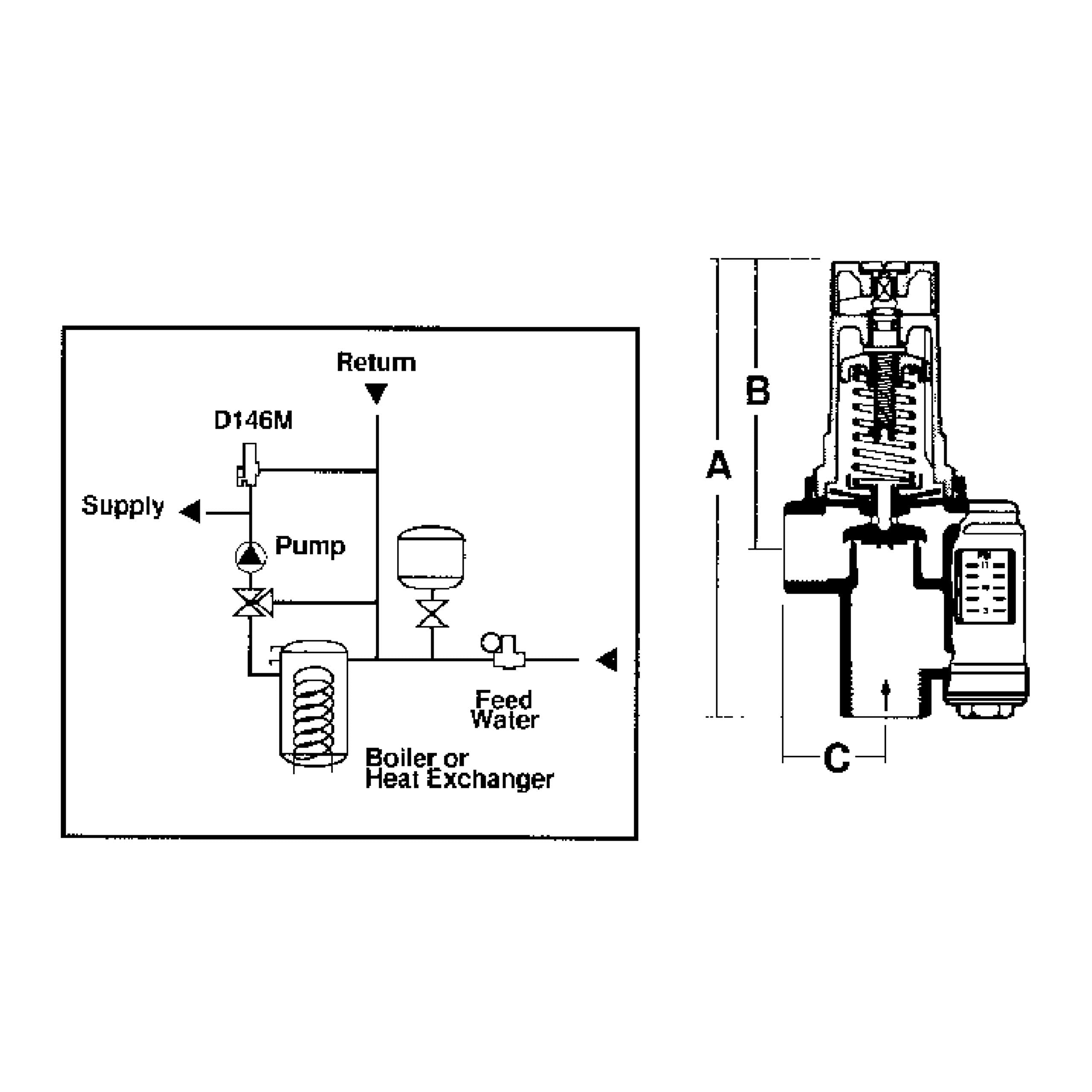 Honeywell Braukmann Sparco D146M1040 1-1/4 Dif Pressure Reg W/I