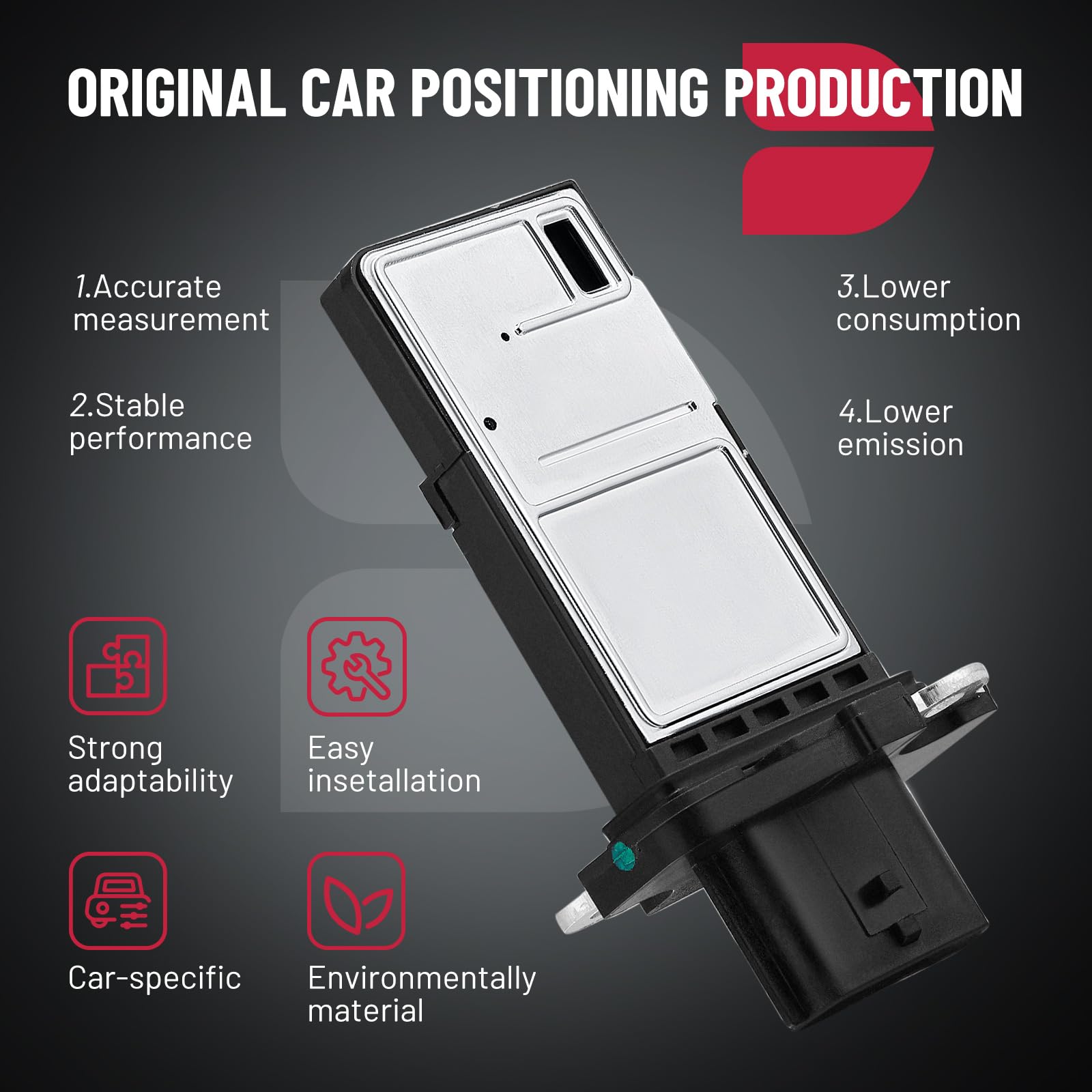 Bdfhyk Mass Air Flow Sensor Meter Maf 22680-7S000 Af10141 Compatible With Altima Infiniti G37 Suzuki, 2003-2009 350Z 3.5L, 2009-2015 370Z 3.7L, 2003-2015 Murano 3.5L, 2005-2008 G35 3.5L & More
