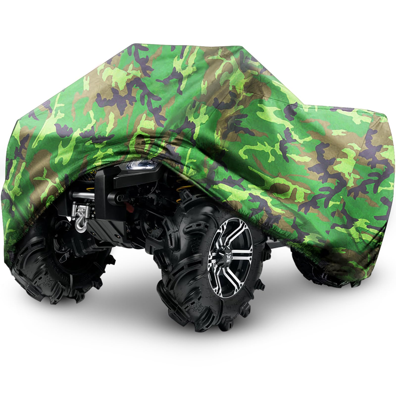 ATV Cover Waterproof Heavy Duty 4 Wheeler Cover Quad Cover All Season Weather Proof Outdoor UV Protection for Polaris Yamaha Suz