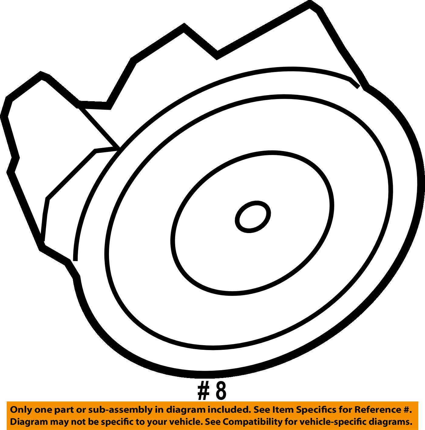 6U5Z17D696D Power Side View Mirror Motor, Oem Ford, Left Or Right, W/ Memory
