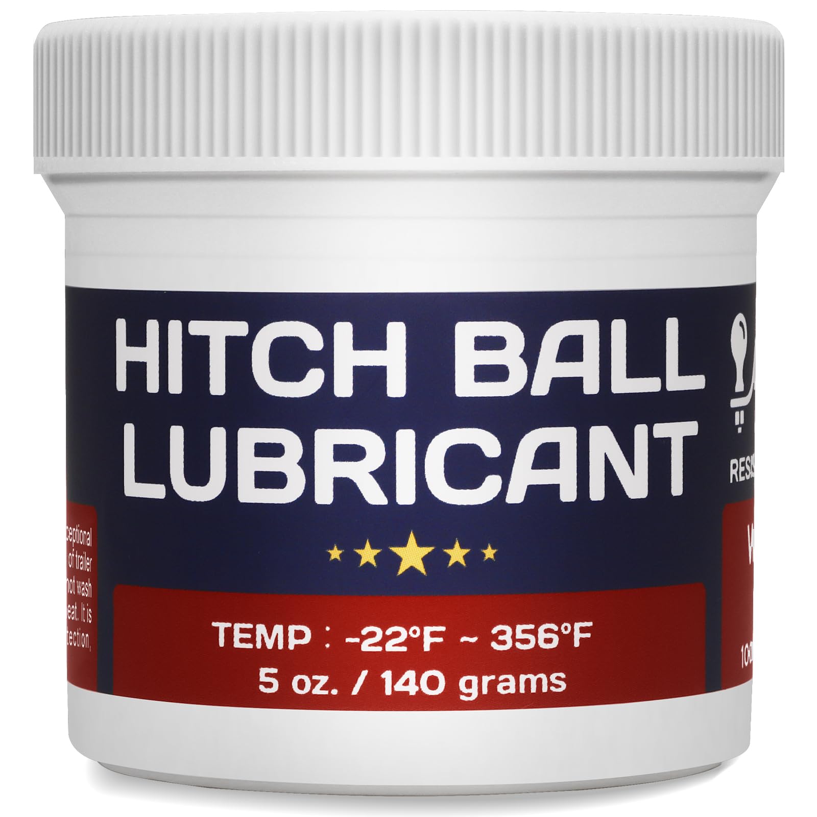 BTAS Trailer Hitch Ball Lubricant Waterproof Grease with PTFE 5oz,Reduces Friction & Wear & Noise on Tow Hitch Mount Balls,King 