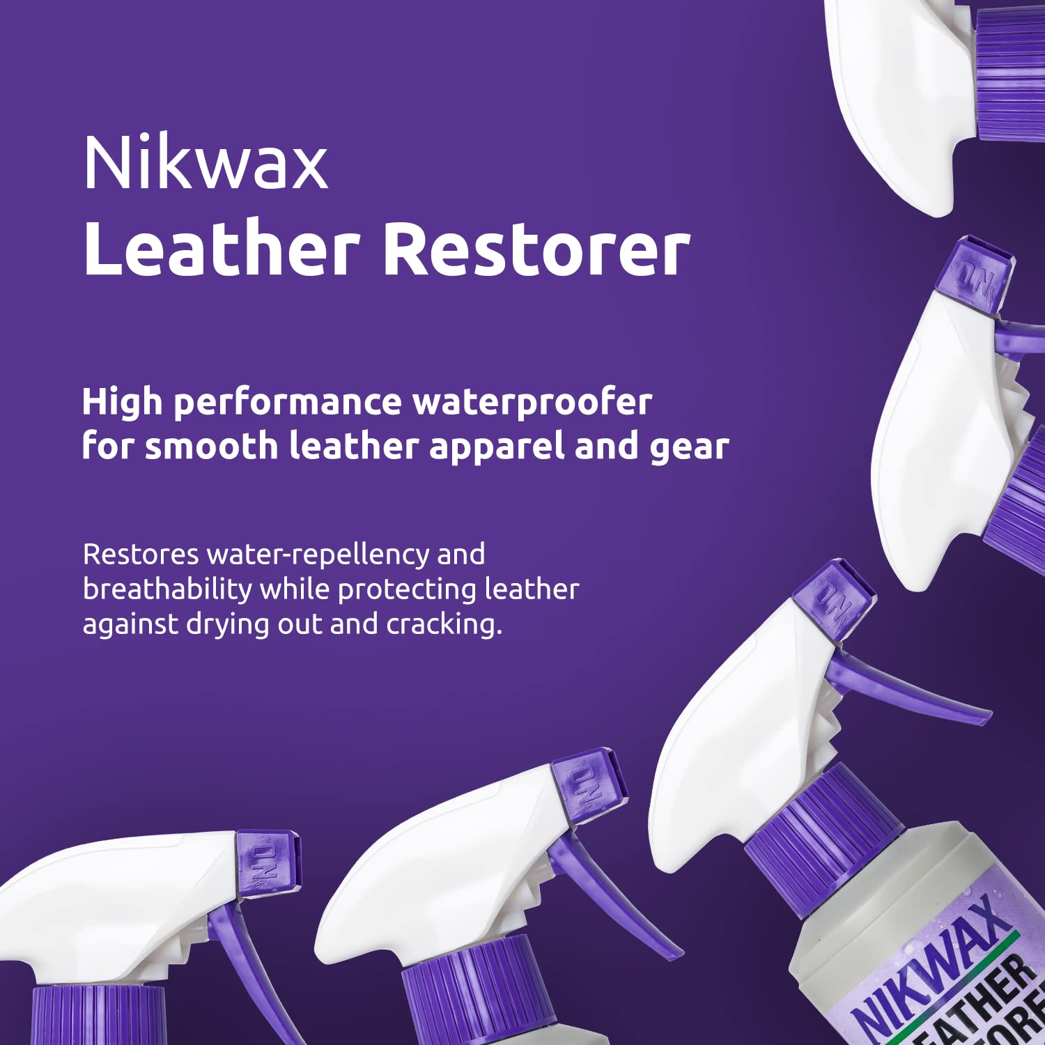 Nikwax Leather Restorer Spray To Waterproof, Condition, Revitalize And Protect Leather Car Interiors, Motorcycle Seats, Jackets, Leather Apparel, Furniture, Shoes, Bags, Purses, And Accessories
