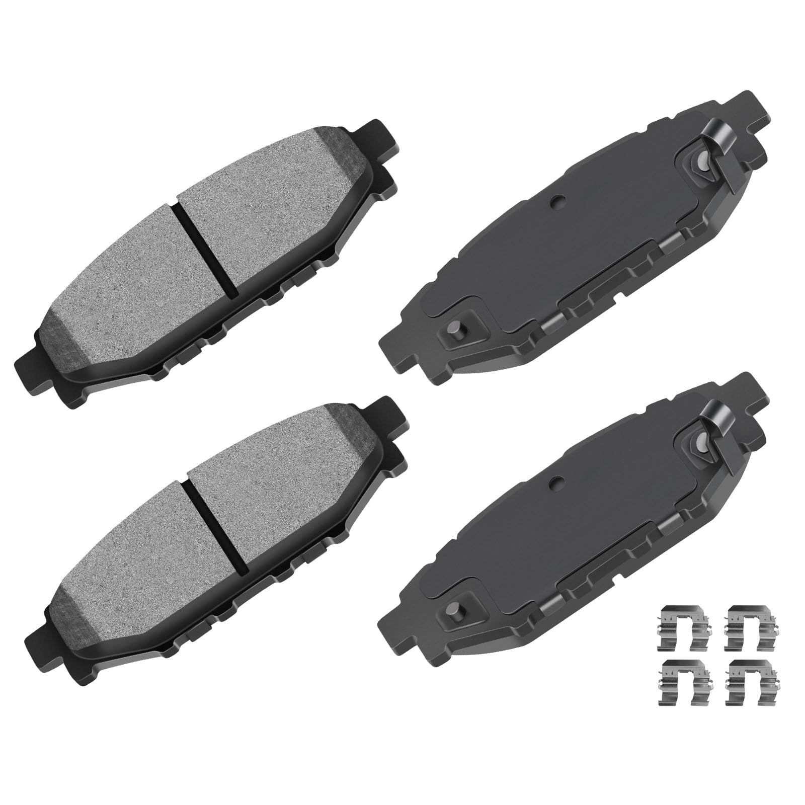 Cciyu D1114 Rear Ceramic Disc Brake Pads Kit For Scion Fr-S 13-16,For Subaru Brz 13-16,For Subaru Impreza 08-19,For Subaru Legac
