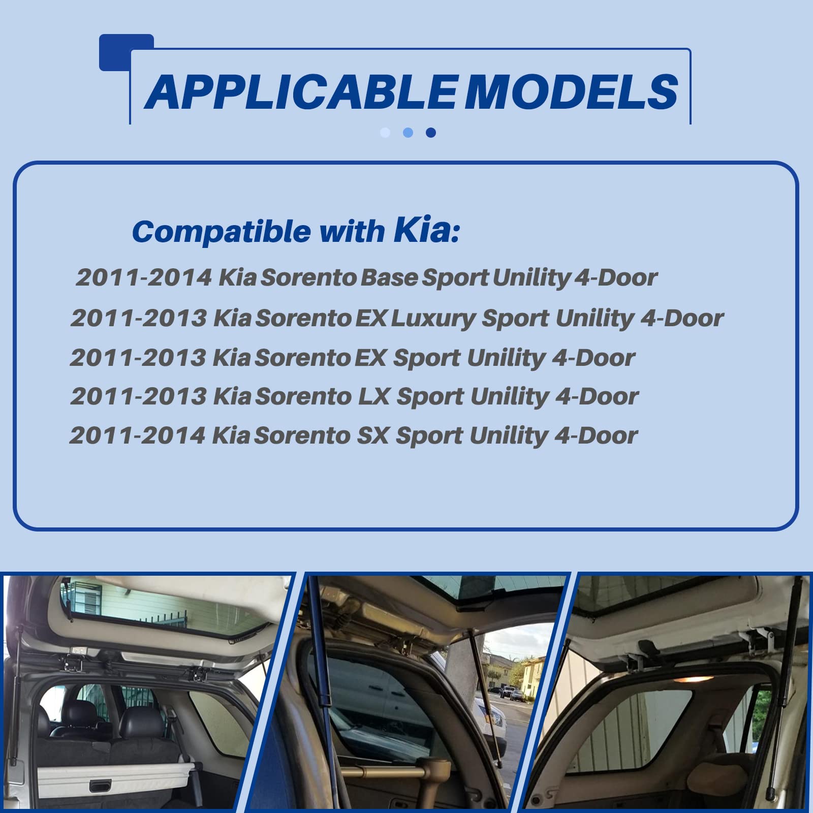 Replacement For 2011-2014 Kia Sorento Liftgate Lift Support - Otuayauto Rear Tailgate Strut - Oem# 81771-1U000 (Pack Of 2)