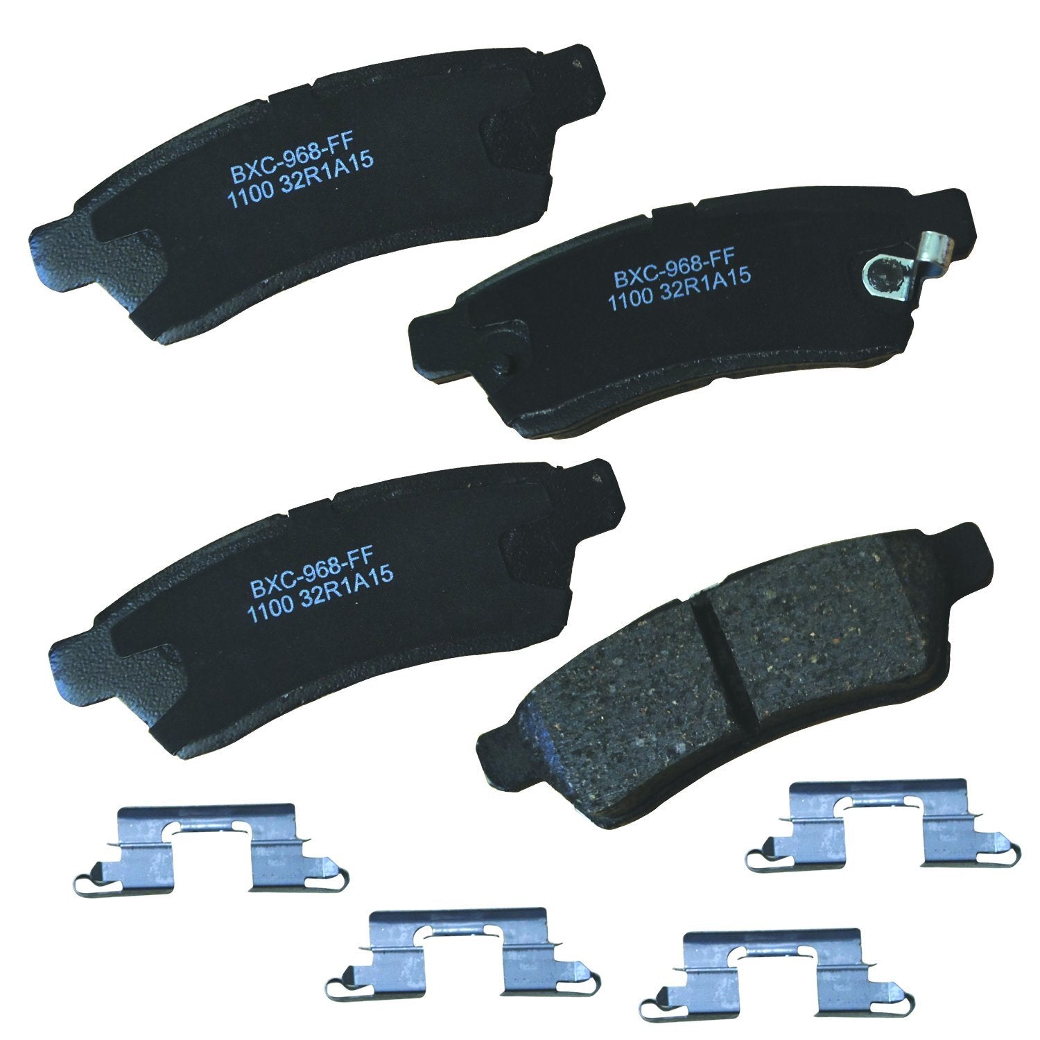 Bendix Premium Sbc1100 Ceramic Rear Brake Pads For Nissan Frontier 2024-2005, Xterra 2015-2005, Suzuki Equator 2012-2009