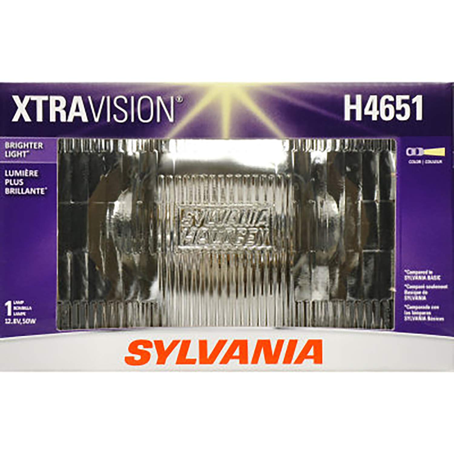 Sylvania - H4651 Xtravision Sealed Beam Headlight - Halogen Headlight Replacement Delivers More Downroad Visibility (Contains 1 