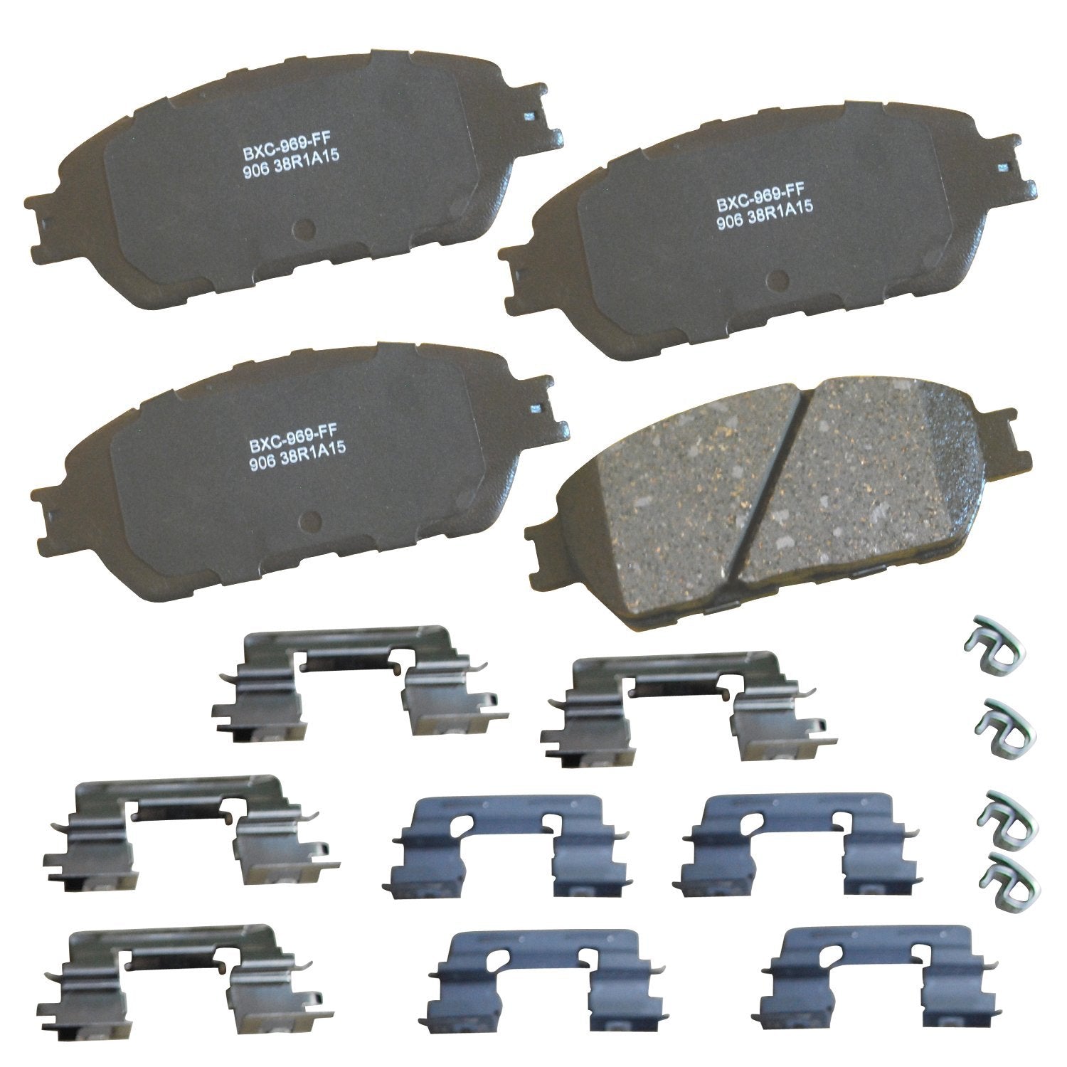 Bendix Premium Sbc906 Ceramic Front Brake Pads For Lexus Es300 2003-2002, Es330 2006-2004, Toyota Avalon 2007-2005, Camry 2006-2