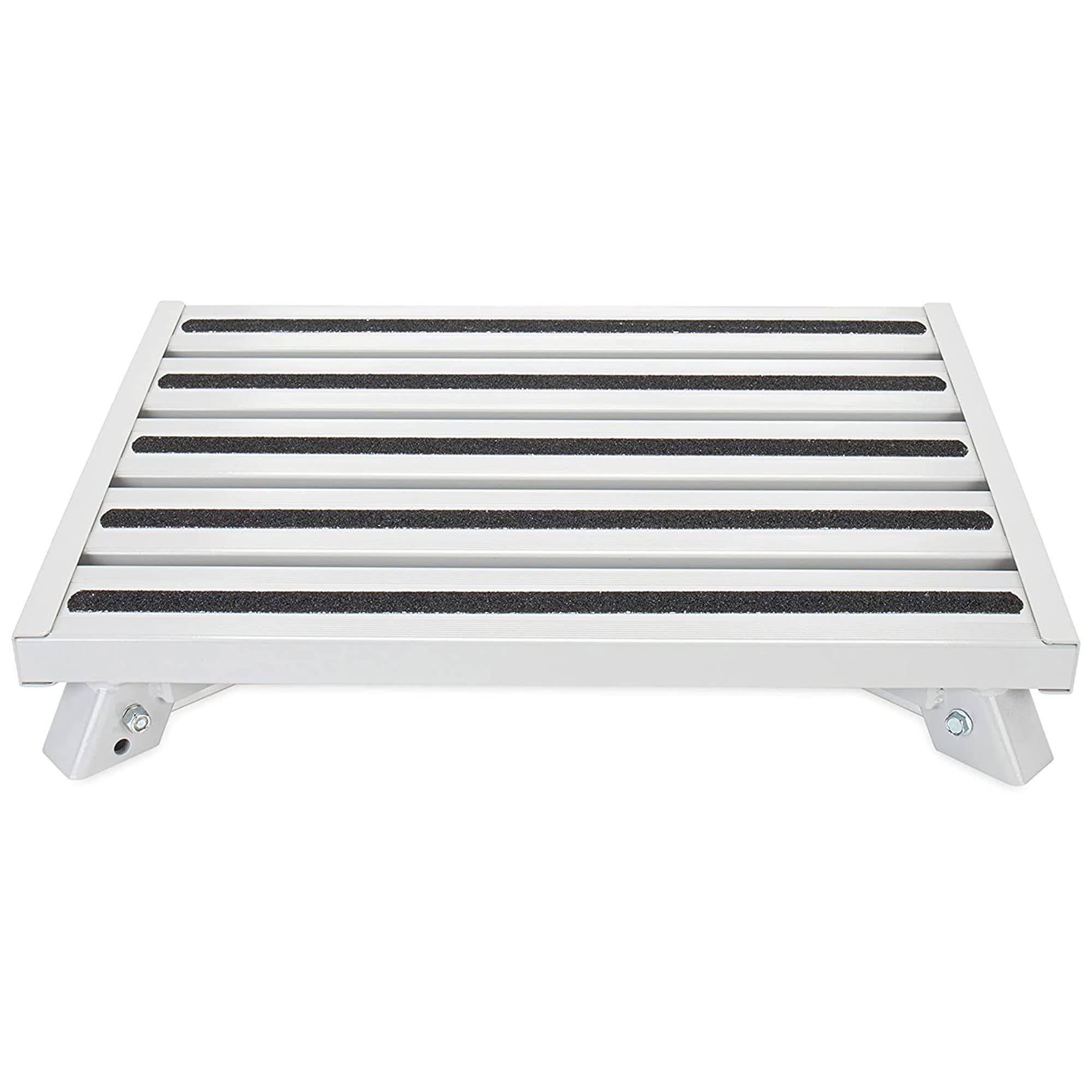 Camco 43677 Fixed Height Aluminum Platform Step, Supports Up To 1,000Lbs, Includes Non-Slip Rubber Feet