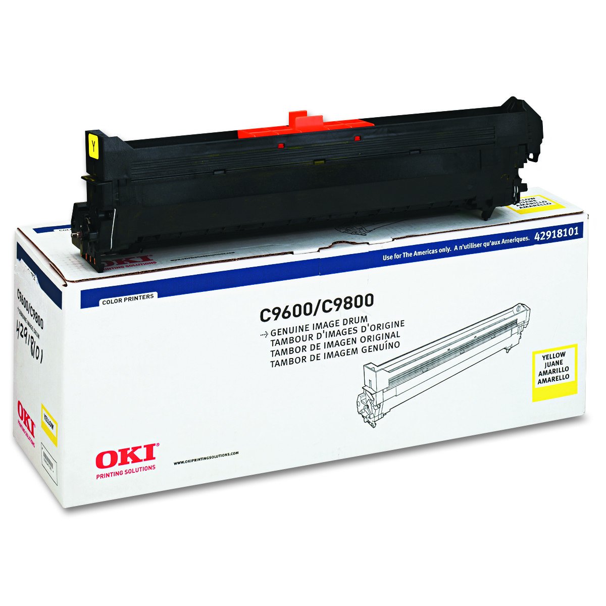 Oki Yellow Image Drum, 42000 Yield (42918101)