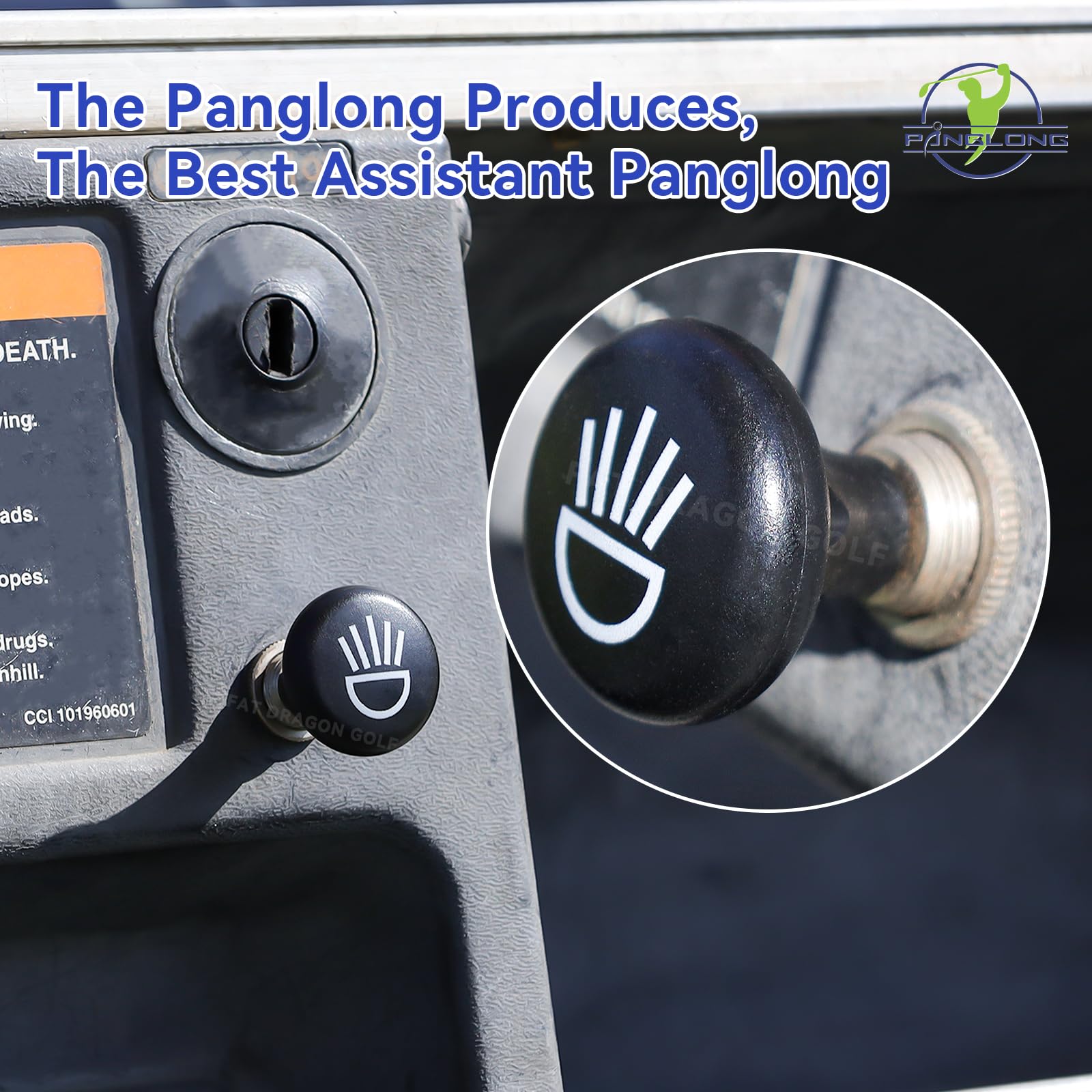 Panglong Universal Golf Cart Light Switch, Push Pull Headlight Switch Button-12Volt Replace For Golf Cart Club Car, Yamaha, Ezgo