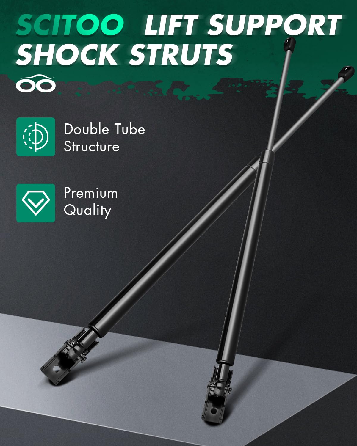 Scitoo Liftgate Lift Supports Replacement Struts Gas Springs Shocks Fit For Jeep For Cherokee 2.5L 1997-2000,For Jeep For Cherok