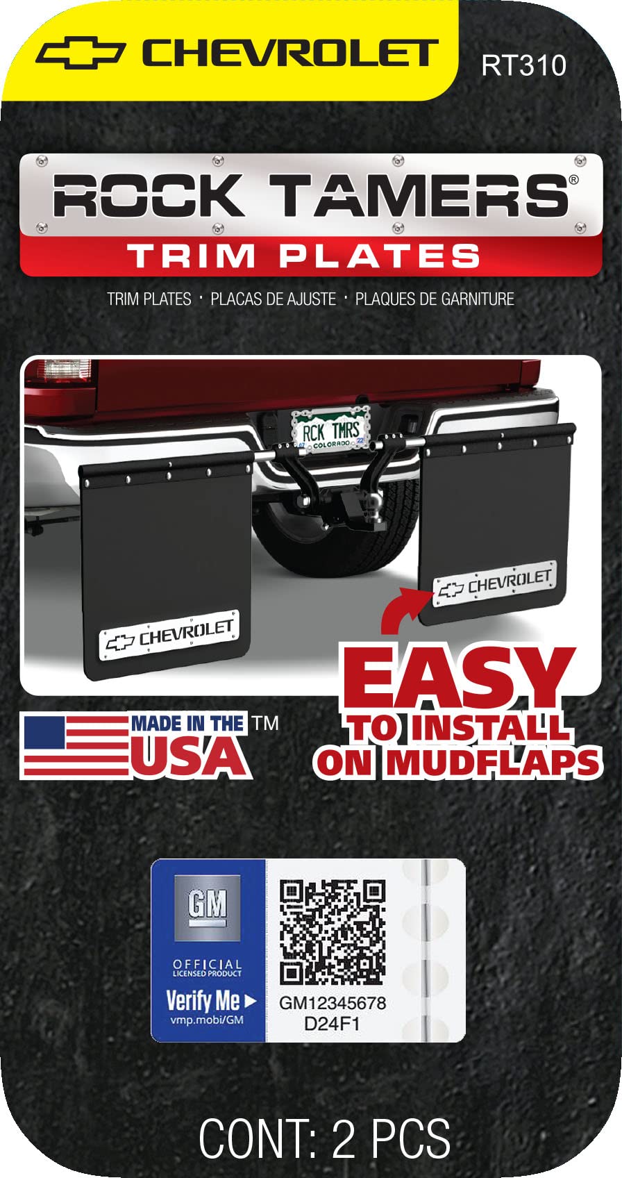 Rock Tamers Rt310 Trim Plates, Chevrolet, Pair