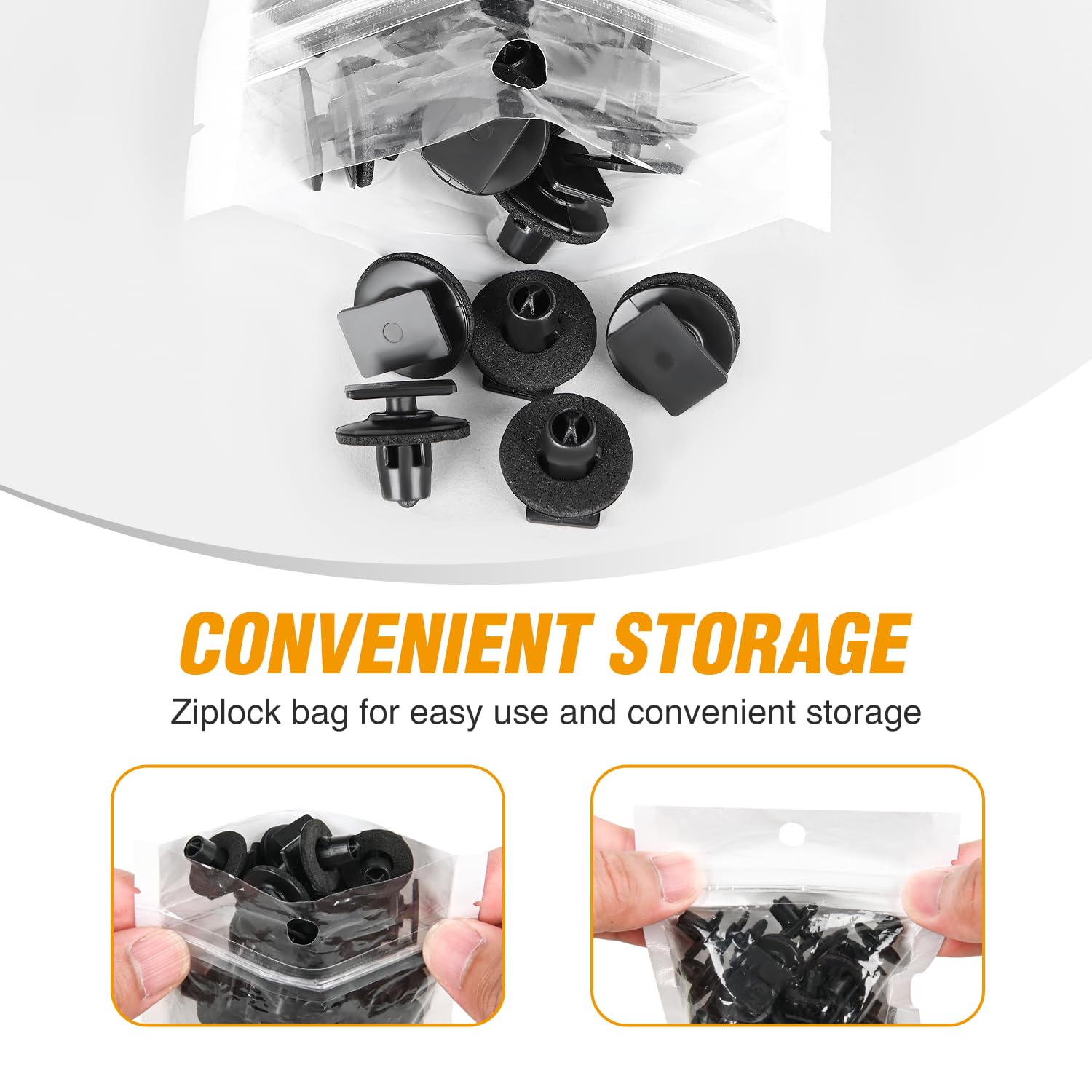 Gooacc 25Pcs Rocker Panel Moulding Clips With Sealer Compatible With Nissan Infiniti 76882-Eg01A Altima Juke M35 M45