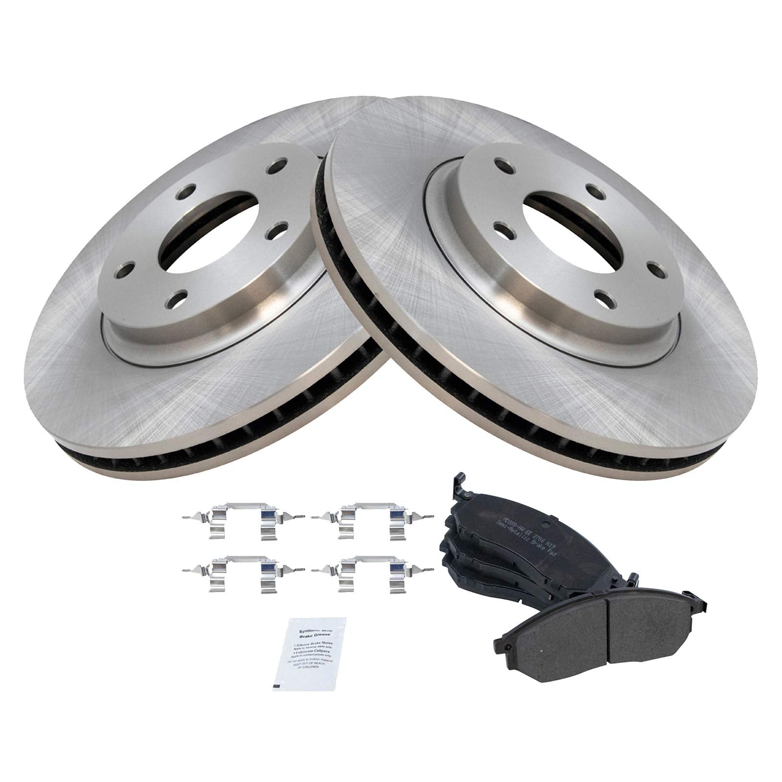 Trq Front Metallic Disc Brake Pad & Rotor Kit Set For Infiniti M45 Q45