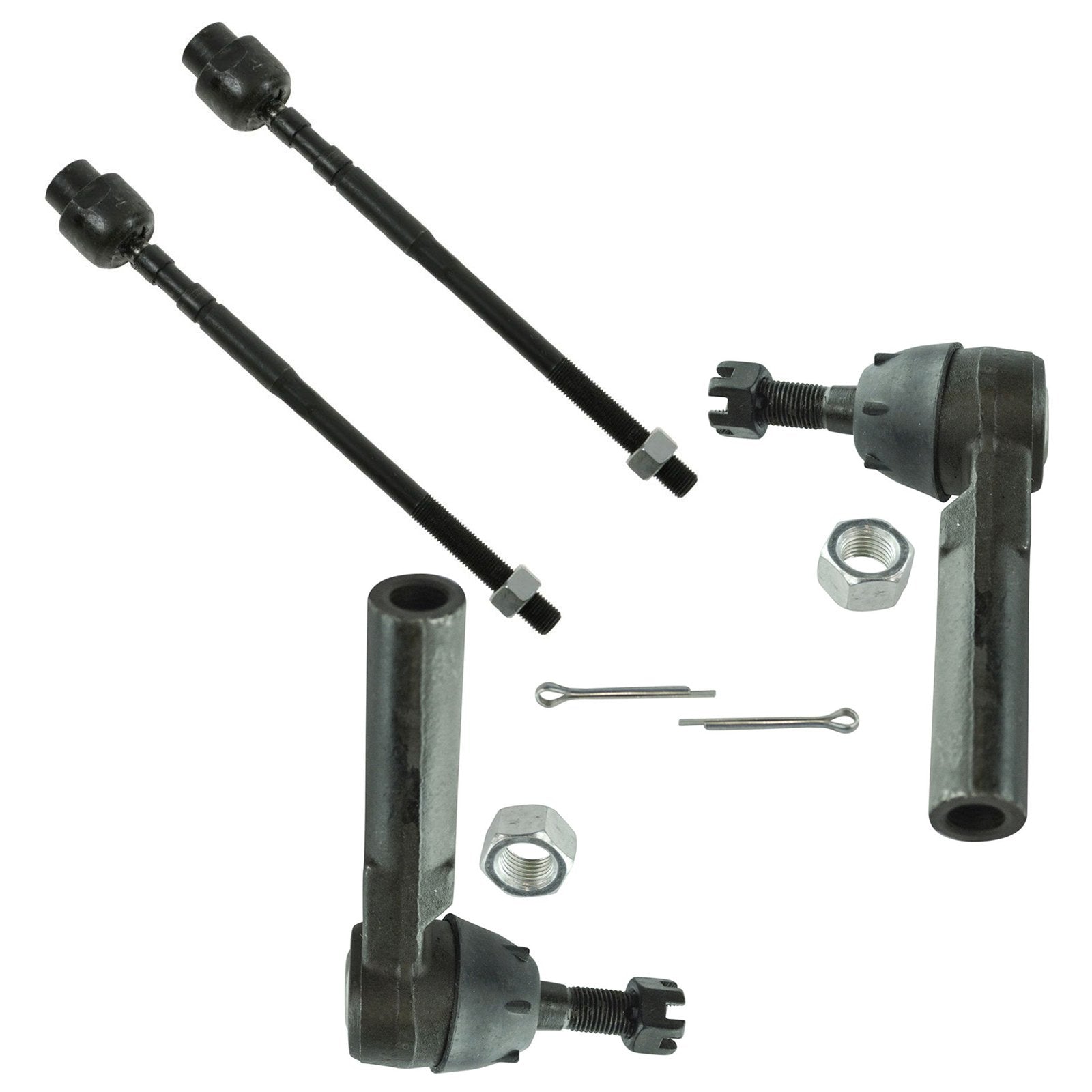 Trq Front Inner Outer Tie Rod Ends Driver Passenger Kit Set 4Pc For Bonneville