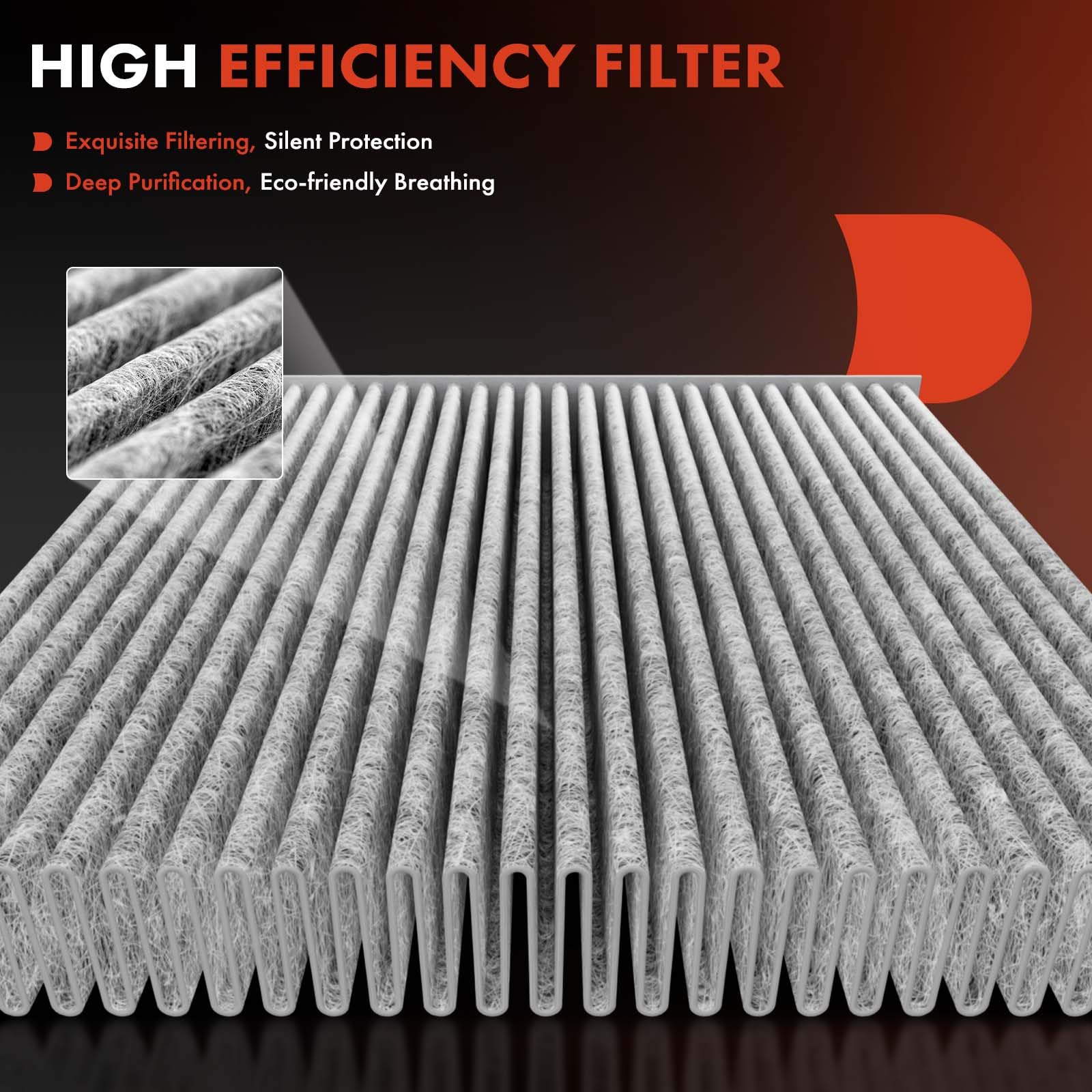 A-Premium 2-Pc Cabin Air Filter With Activated Carbon Compatible With Hyundai Ioniq & Kia Niro 2017-2022, L4 1.6L, Replace# 9713