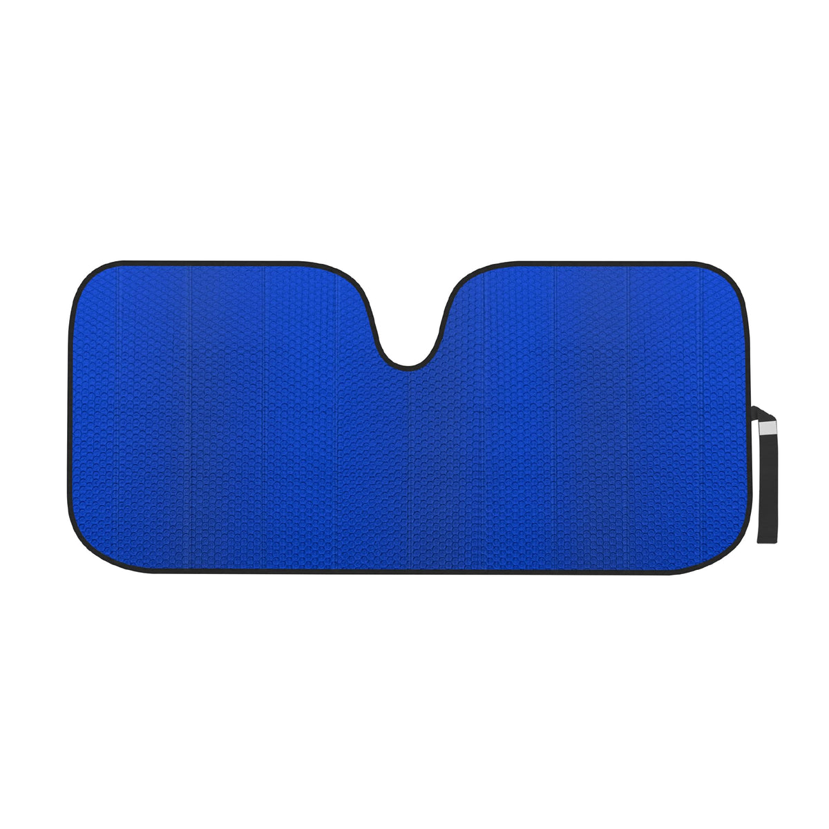 Motor Trend Blue Accordion Folding Car Windshield Sun Shade - Blackout Sun Visor For Car Windshield - Foldable Jumbo Sunshade An
