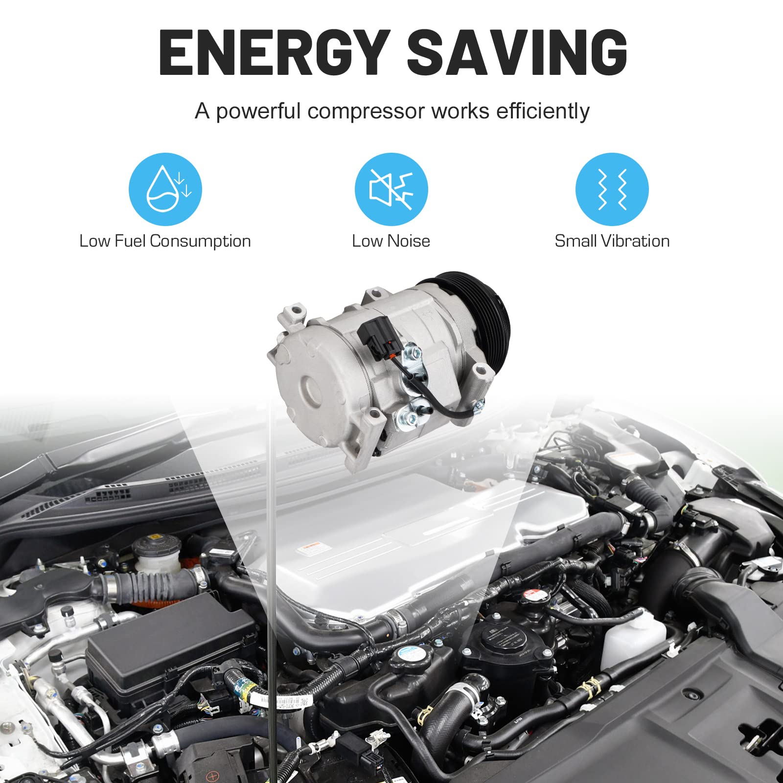 New AC Air Condition Compressor with Clutch for 3.6L Buick Enclave 2008-2012,for 3.6L Chevy Traverse 2009-2012, for 3.6L GMC Aca