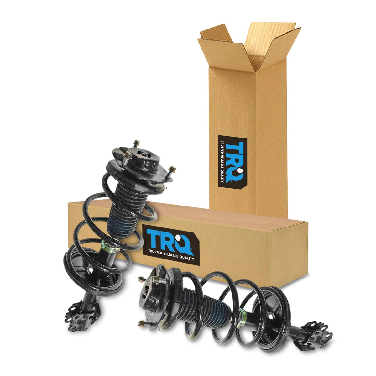 Trq Front Strut & Coil Spring Assembly Set Driver & Passenger Sides Compatible With 04-10 Toyota Sienna