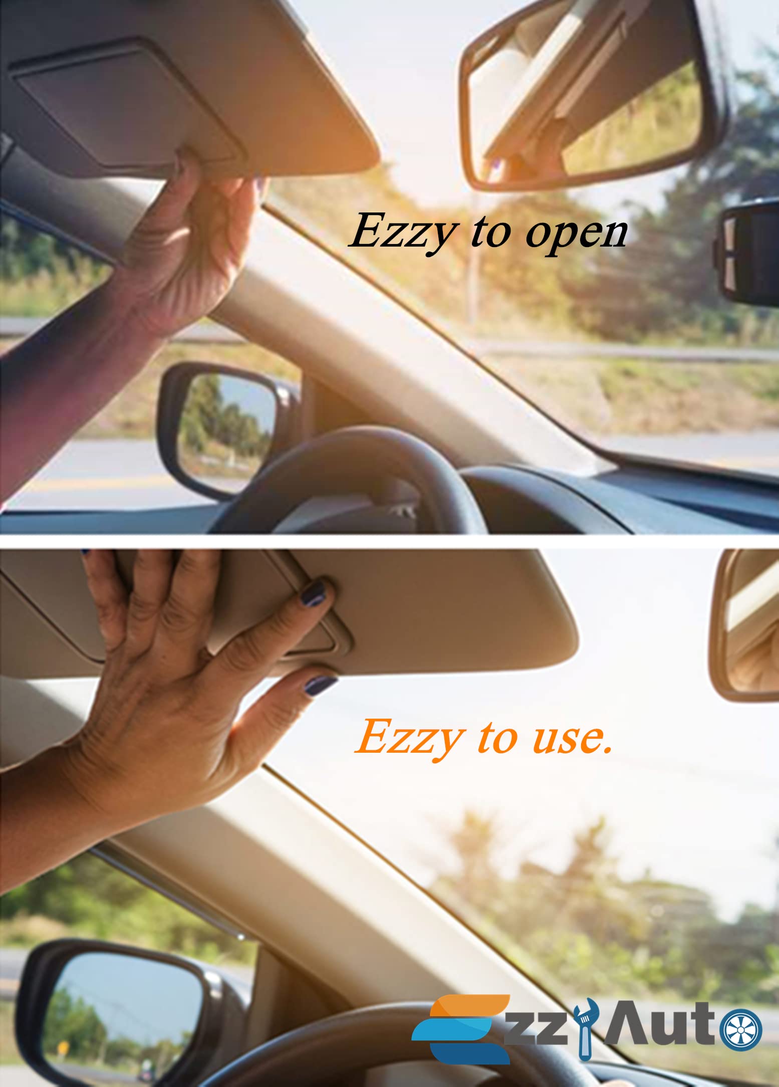Ezzy Auto Gray Right Passenger Side Sun Visor Compatible With Nissan Murano 2009 2010 2011 2012 2013 2014 96401-1Aa1B