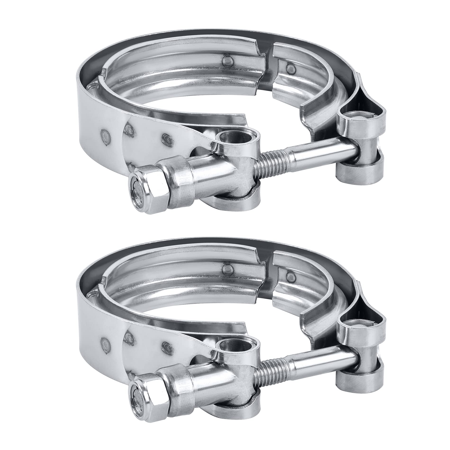 Evil Energy 3.0 Inch V Band Clamp For Flange Kit Stainless Steel (No Flanges)