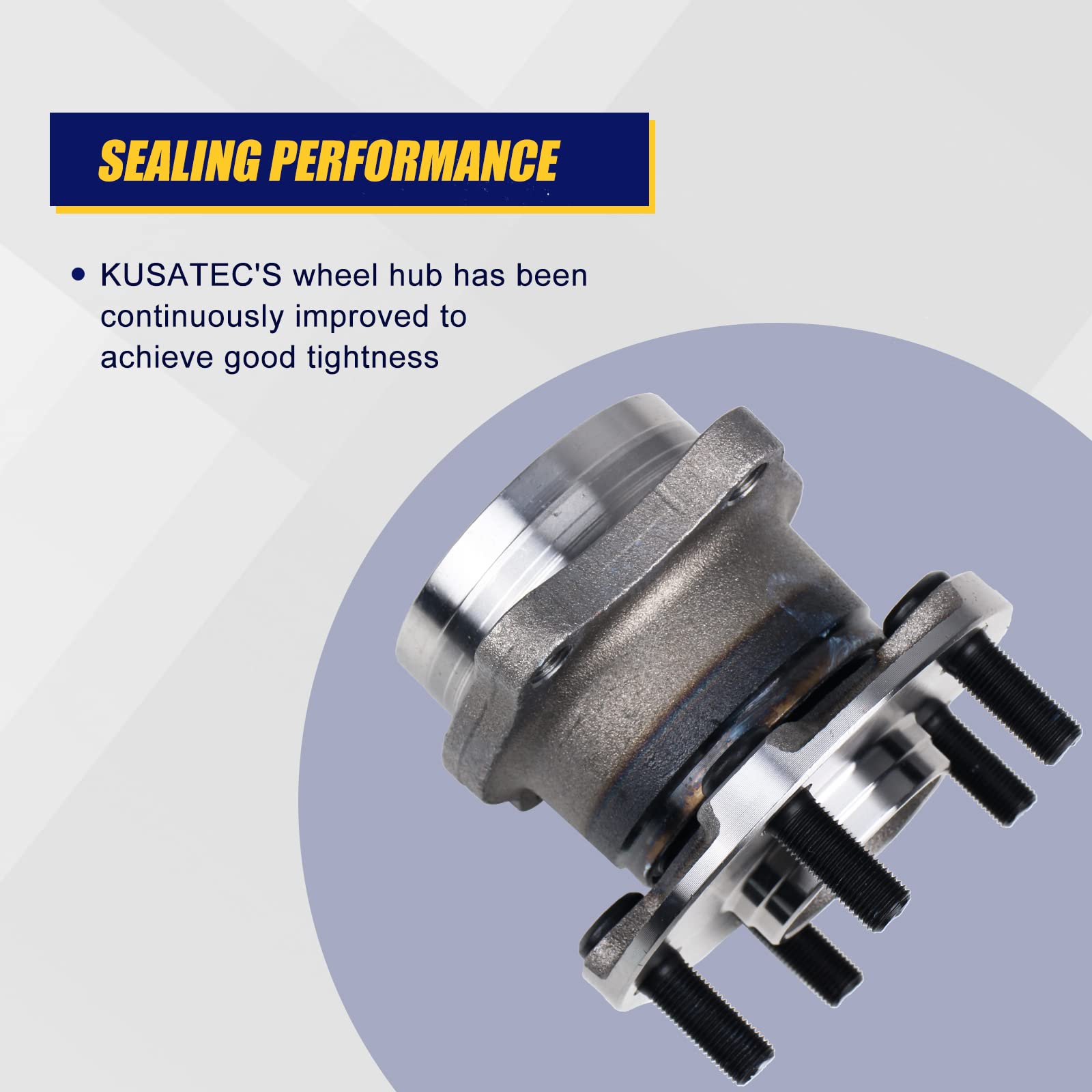 Kusatec 512401 2Pcs Rear Wheel Bearing And Hub Assembly 2Pcs Compatible With Scion Fr-S, Subaru Brz, Subaru Forester Legacy Outback Wrx, 5 Lug