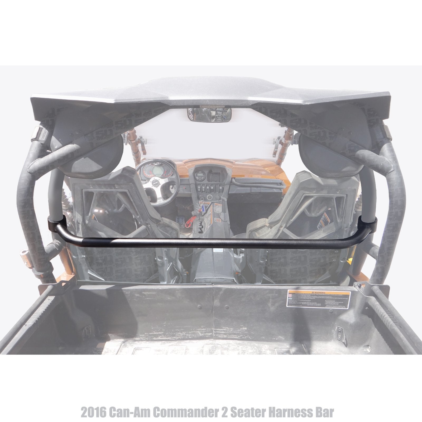 50 Caliber Racing 2 Seater Roll Cage Harness Bar - Compatible With Can-Am 2016+ Commander Max Dps 800R, 1000, Xt, Llimited Model