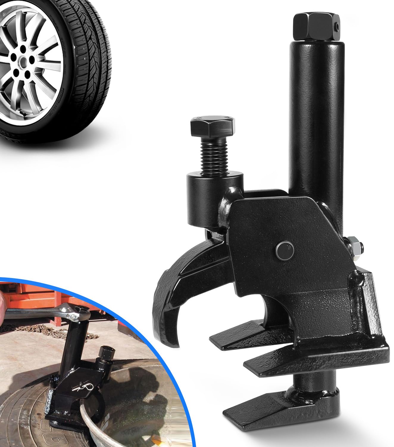 Manual Tire Bead Breaker, 38-42 Tires Changer Tool, Adjustable Hammer Tire Repair Tool, Heavy-Duty Bead Breaking Fits for AT