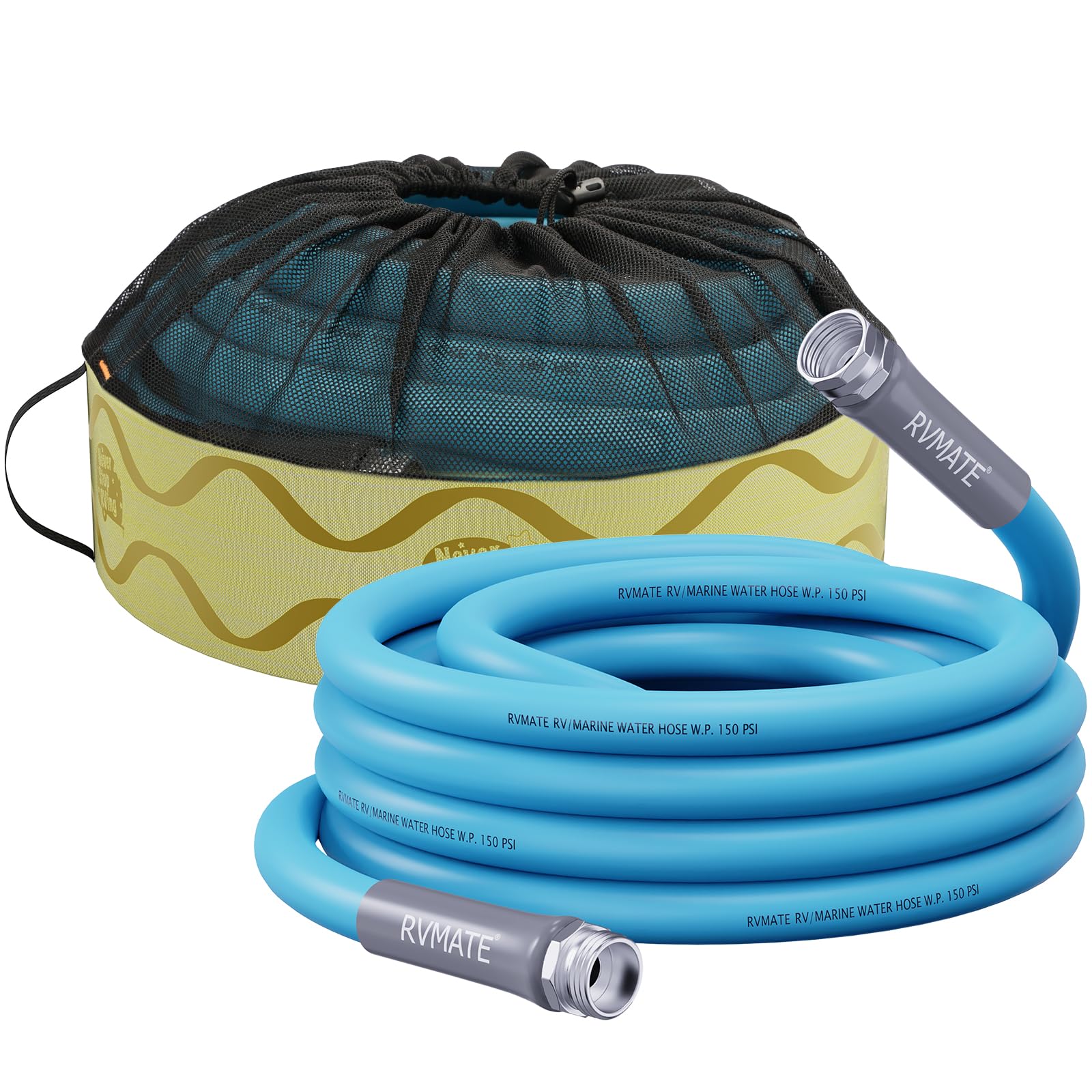 Rvmate Rv Water Hose 25Ft, 5/8    Inner Diameter Drinking Water Hose Lead-Free, No Leaking Garden Hose For Rv/Trailer/Camping, R