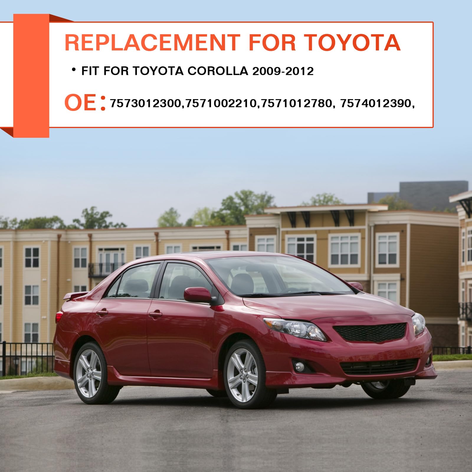 ACLONG Weatherstrip Window Seal Car Window Moulding Trim Sweep Felt Seal Kit Fit for Toyota Corolla CE LE S XLE XRS 2009 2010 20