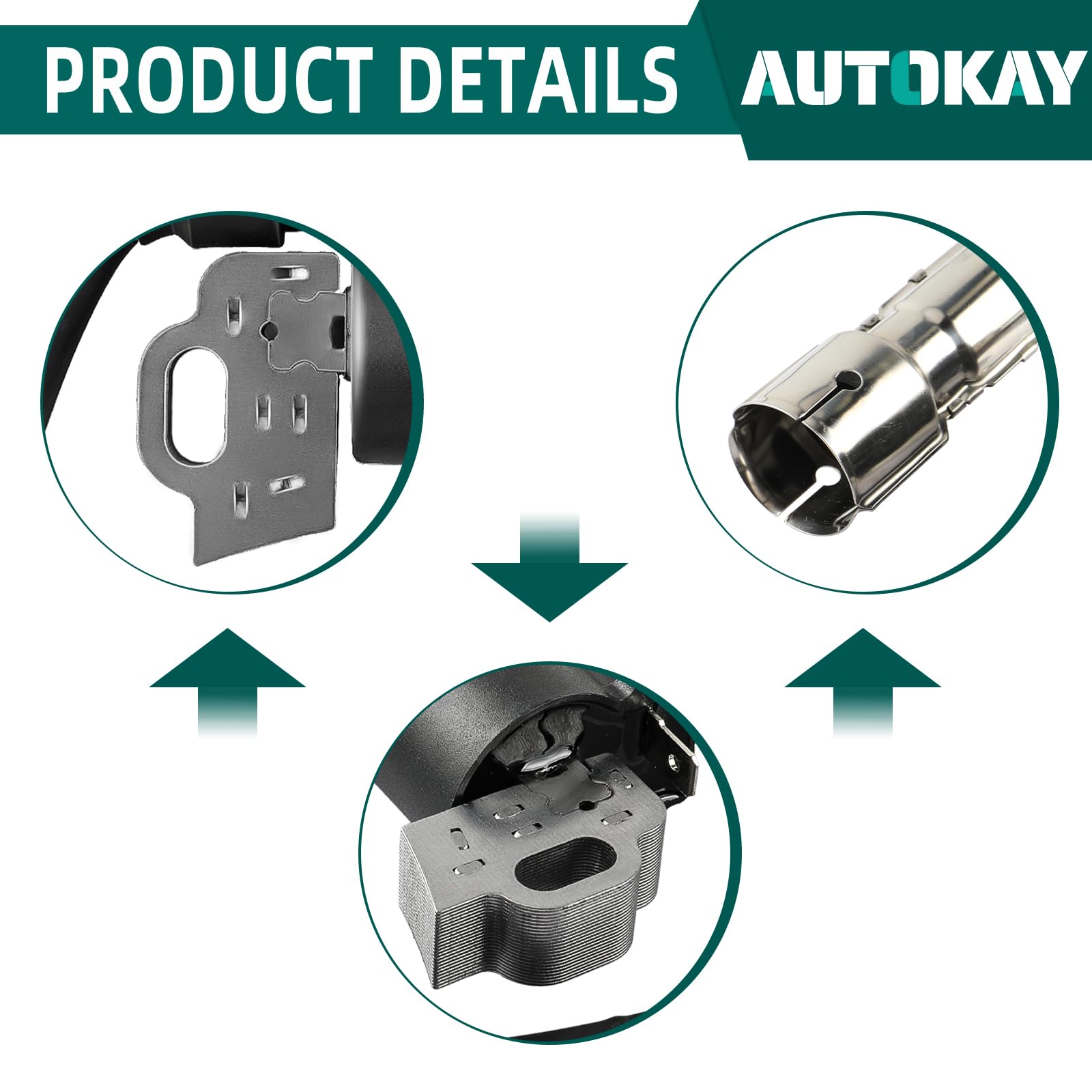 Autokay 994-00136A Ignition Coil Compatible With Mtd Troy Bilt Cc800 Walk Behind Cc30H Hydro Mini Rider Lawn Mowers