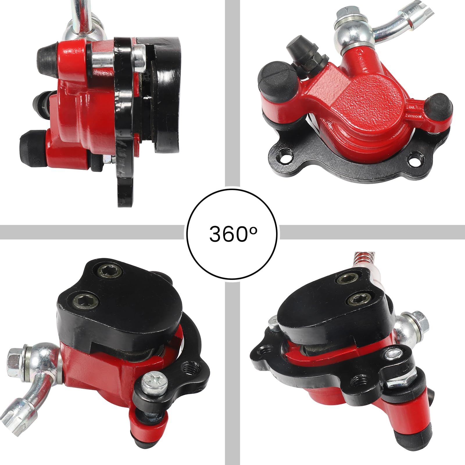 Hydraulic Brake System Kit With 50 Inch Hose Tube,Brake Pads,Brake Caliper Compatible With Baja Doodle Bug Db30R Mini Bike 212Cc