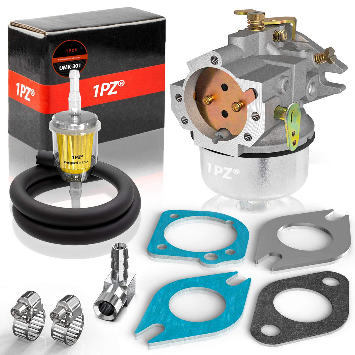 1PZ UMK-301 Carburetor Carb for Kohler Magnum M18 MV18 M20 MV20 KT17 KT18 KT19 Cast Iron 18HP 20HP 17HP 52 053 09/52 053 18/52 0